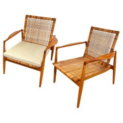 Finn Juhl pair of SW 96 easy chairs