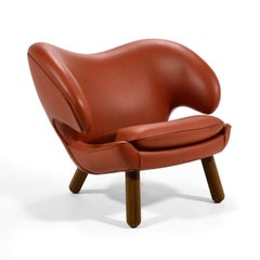 Finn Juhl Pelican Chair in Leather