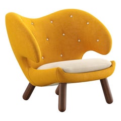 Silla Finn Juhl Pelican Tapizada en Tela