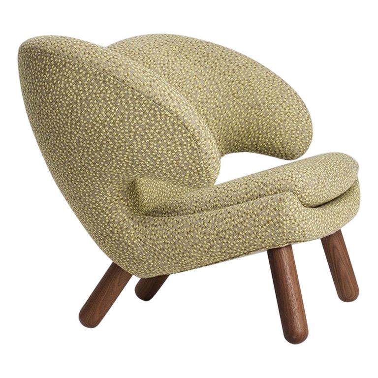 Finn Juhl Pelican Chair Upholstered in Raf Simons Fabric