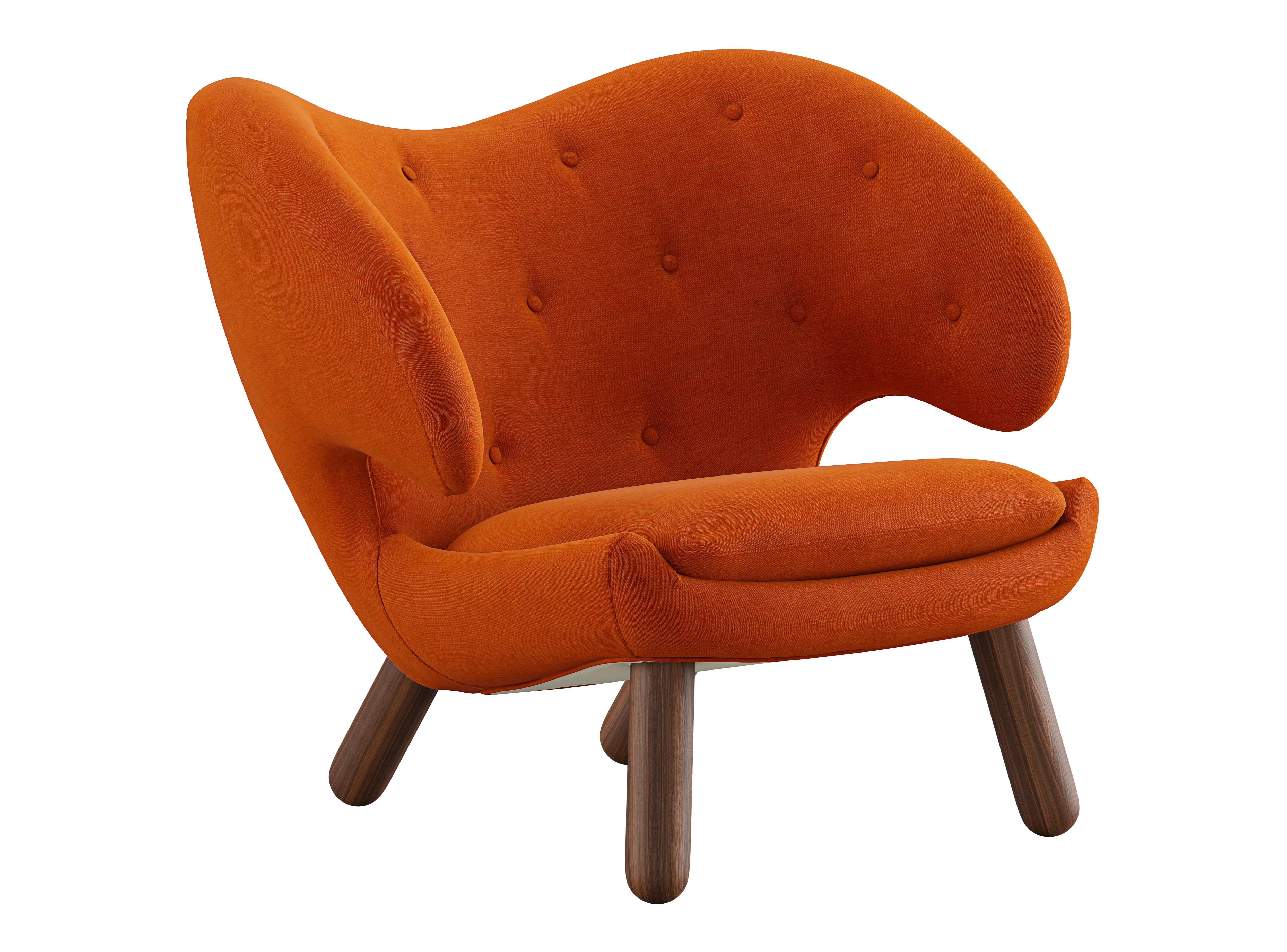 Moderno Finn Juhl Sedia Pelican imbottita in Wood e tessuto