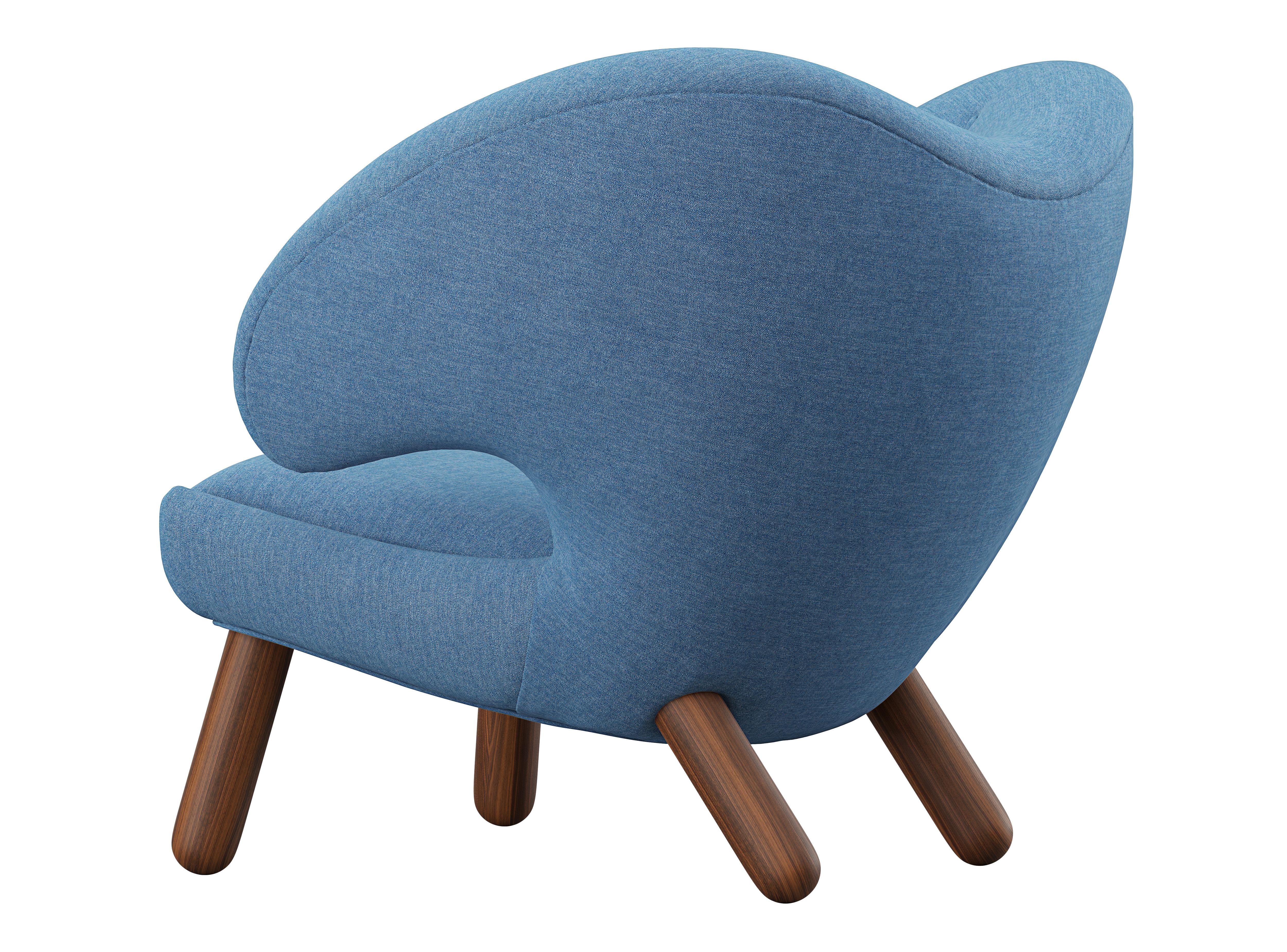 Moderno Finn Juhl Sedia Pelican imbottita in Wood e tessuto