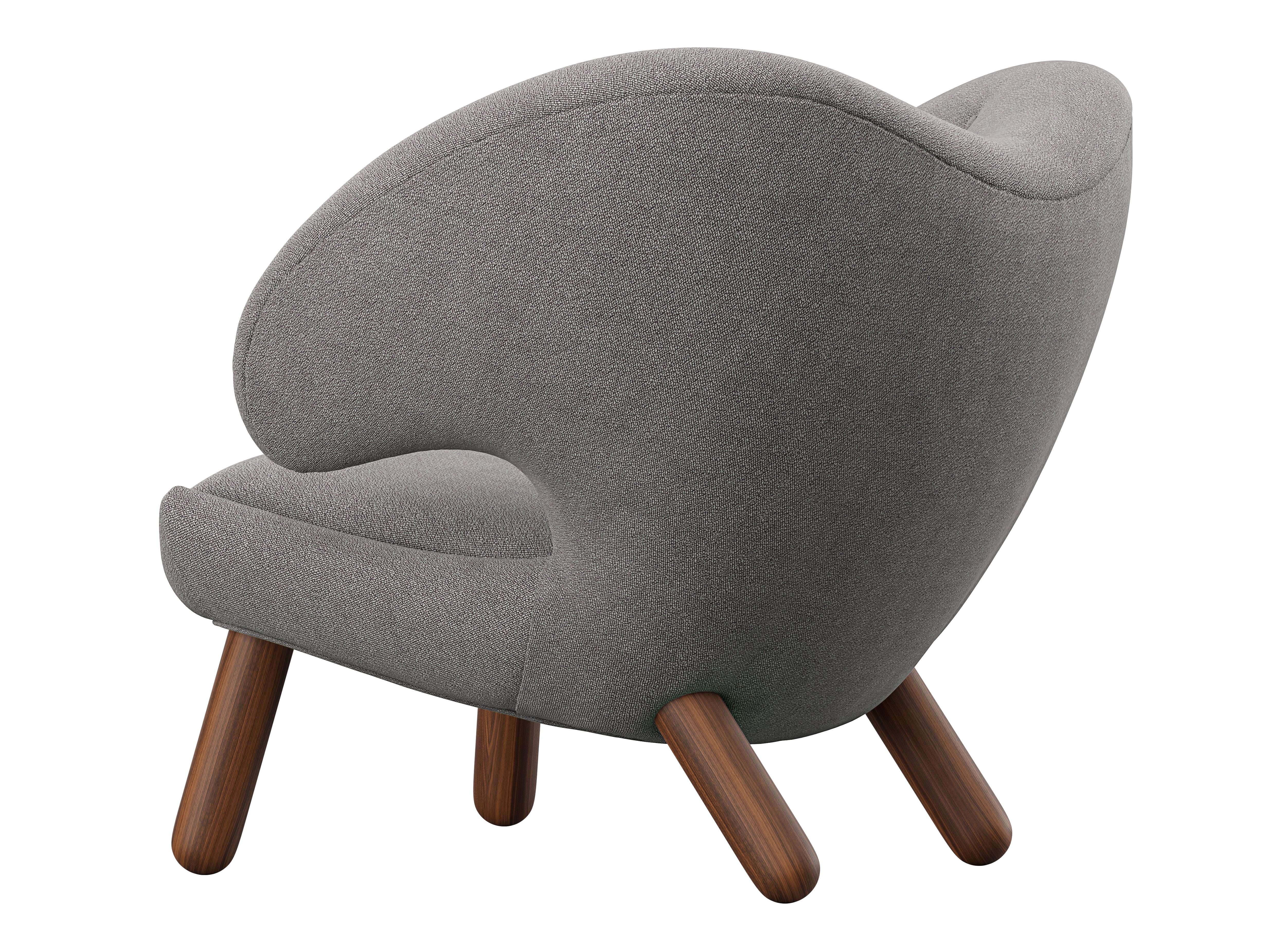 Moderno Finn Juhl Sedia Pelican imbottita in Wood e tessuto