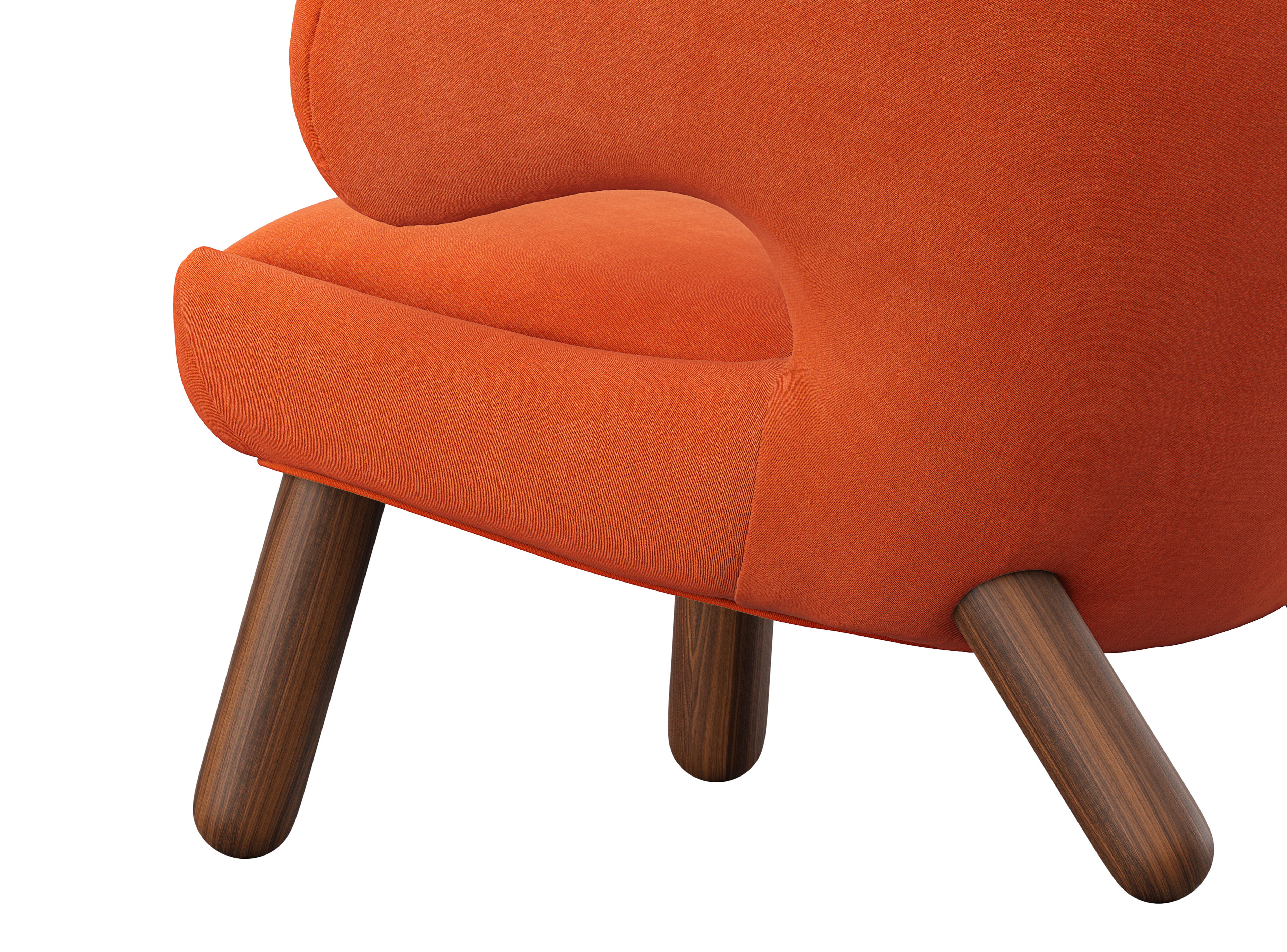 Finn Juhl Pelican Chair Upholstered in Wood and Fabric In New Condition In Barcelona, Barcelona