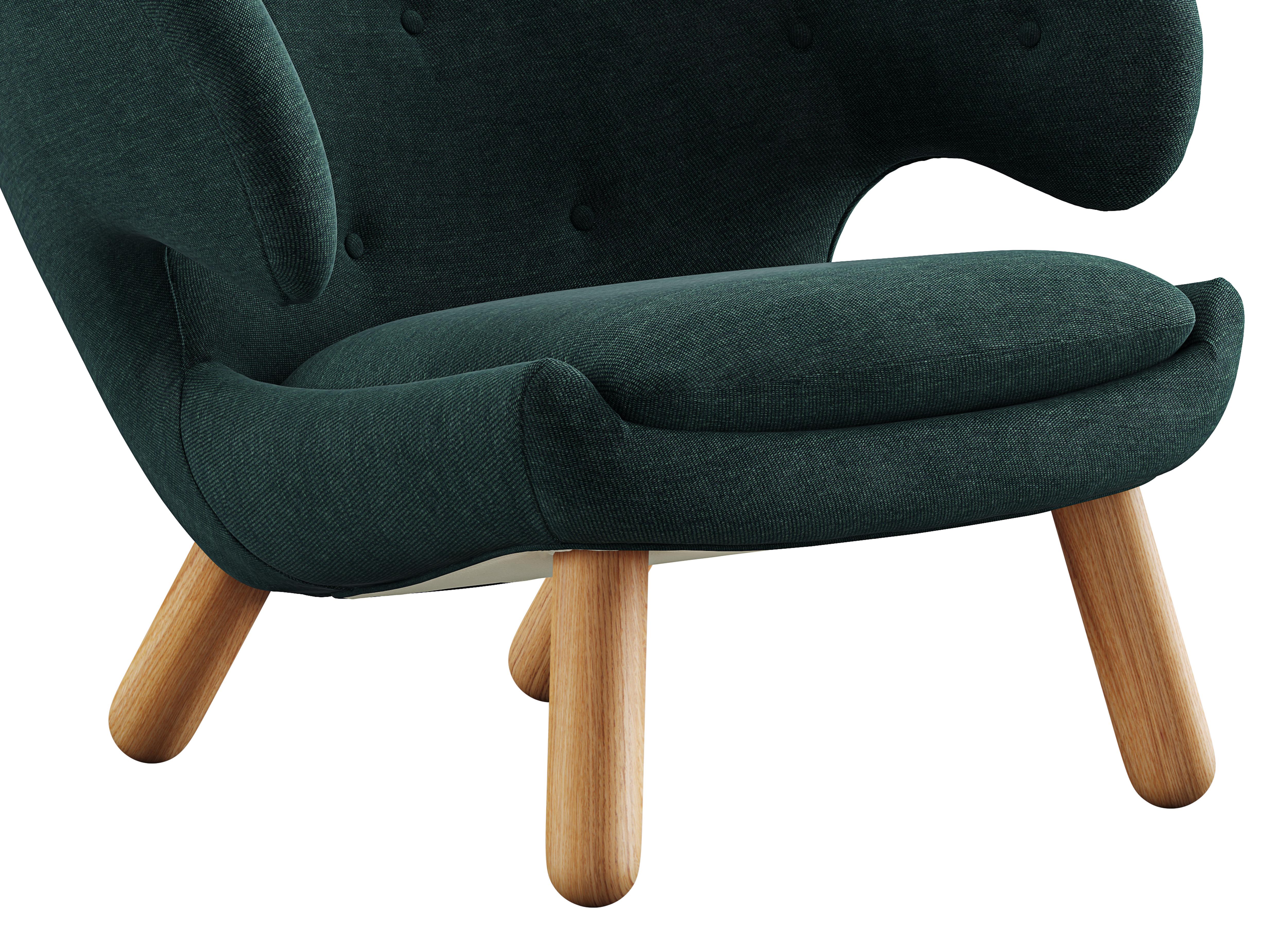 Finn Juhl Pelican Chair Upholstered in Wood and Fabric In New Condition In Barcelona, Barcelona