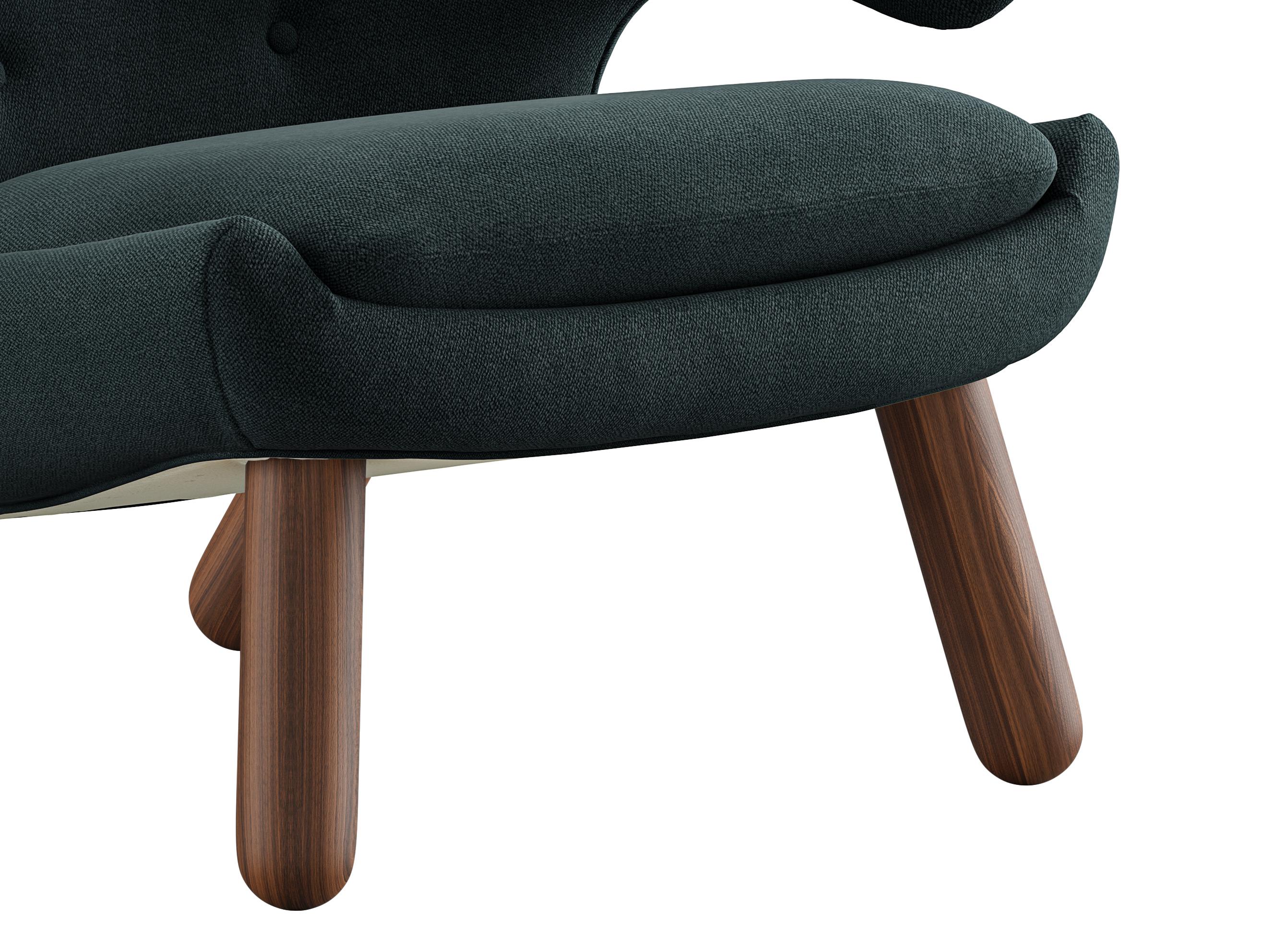 Tessuto Finn Juhl Sedia Pelican imbottita in Wood e tessuto