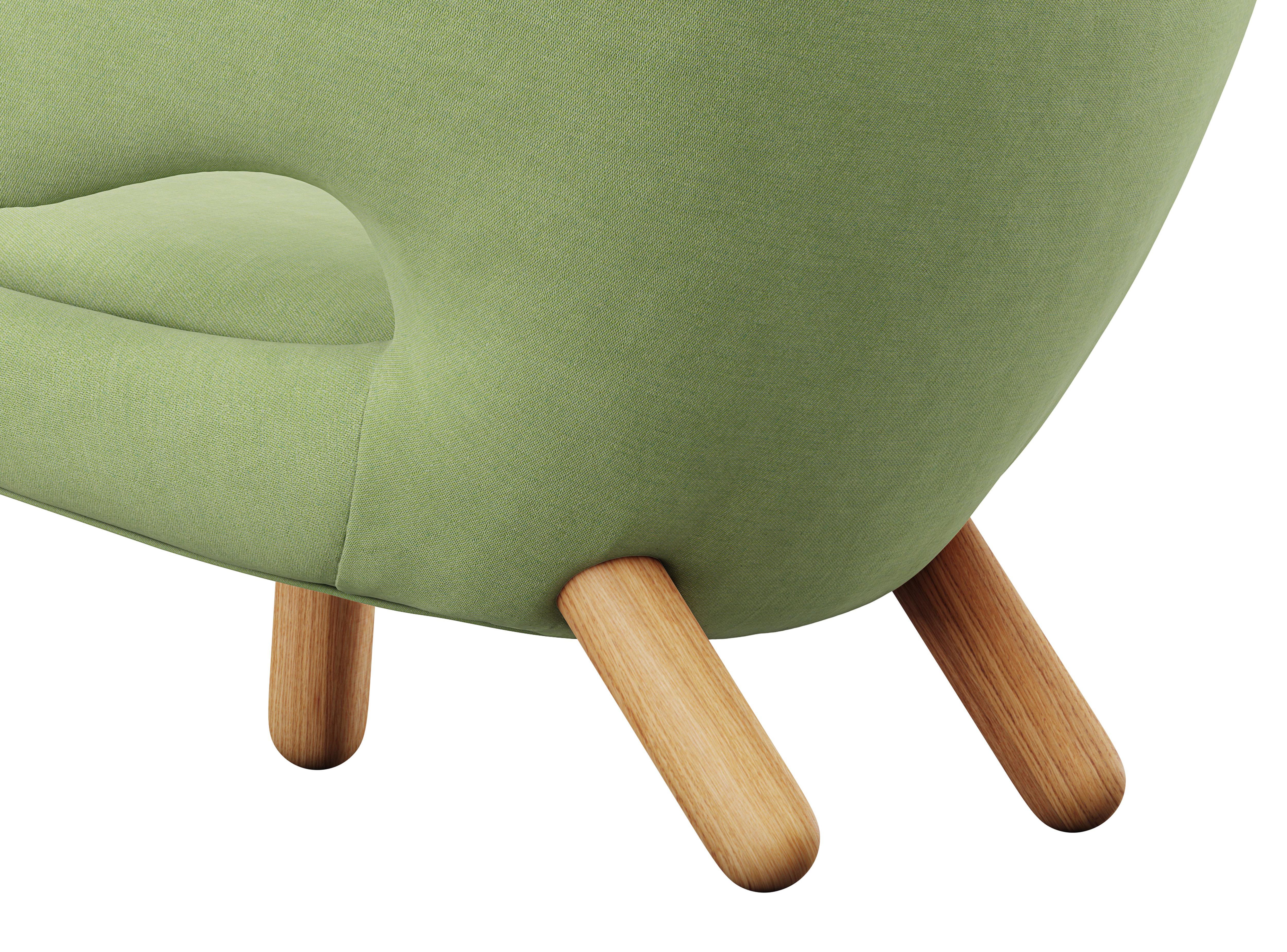 Finn Juhl Pelican Chair Upholstered in Wood and Fabric 2