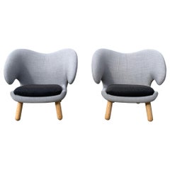 Finn Juhl Pelican Chairs, a Pair