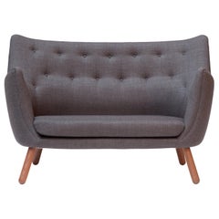 Finn Juhl Poet Sofa, Fabric and Wood