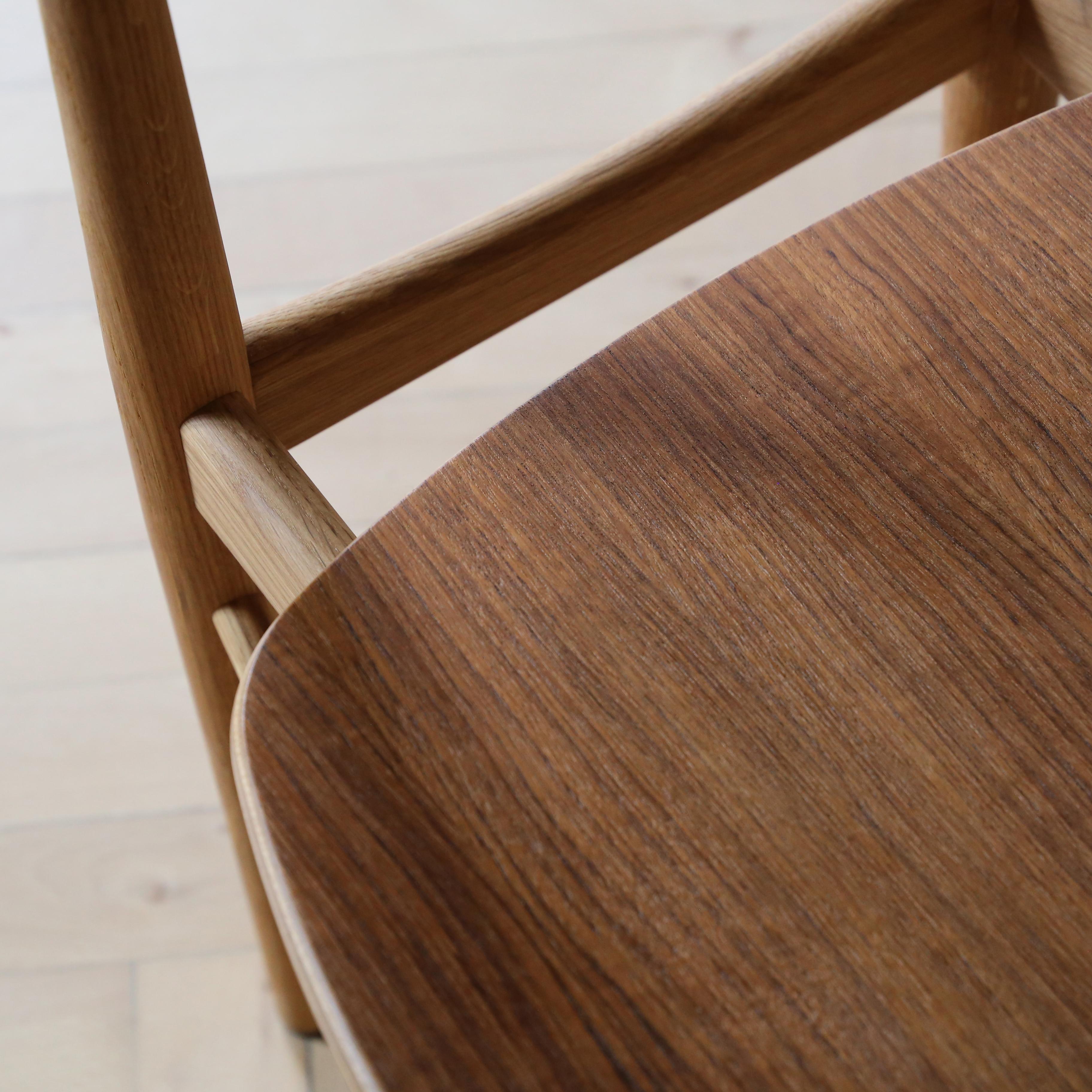 Wood Finn Juhl Reading Chair Veneer Seat Walnut Teak