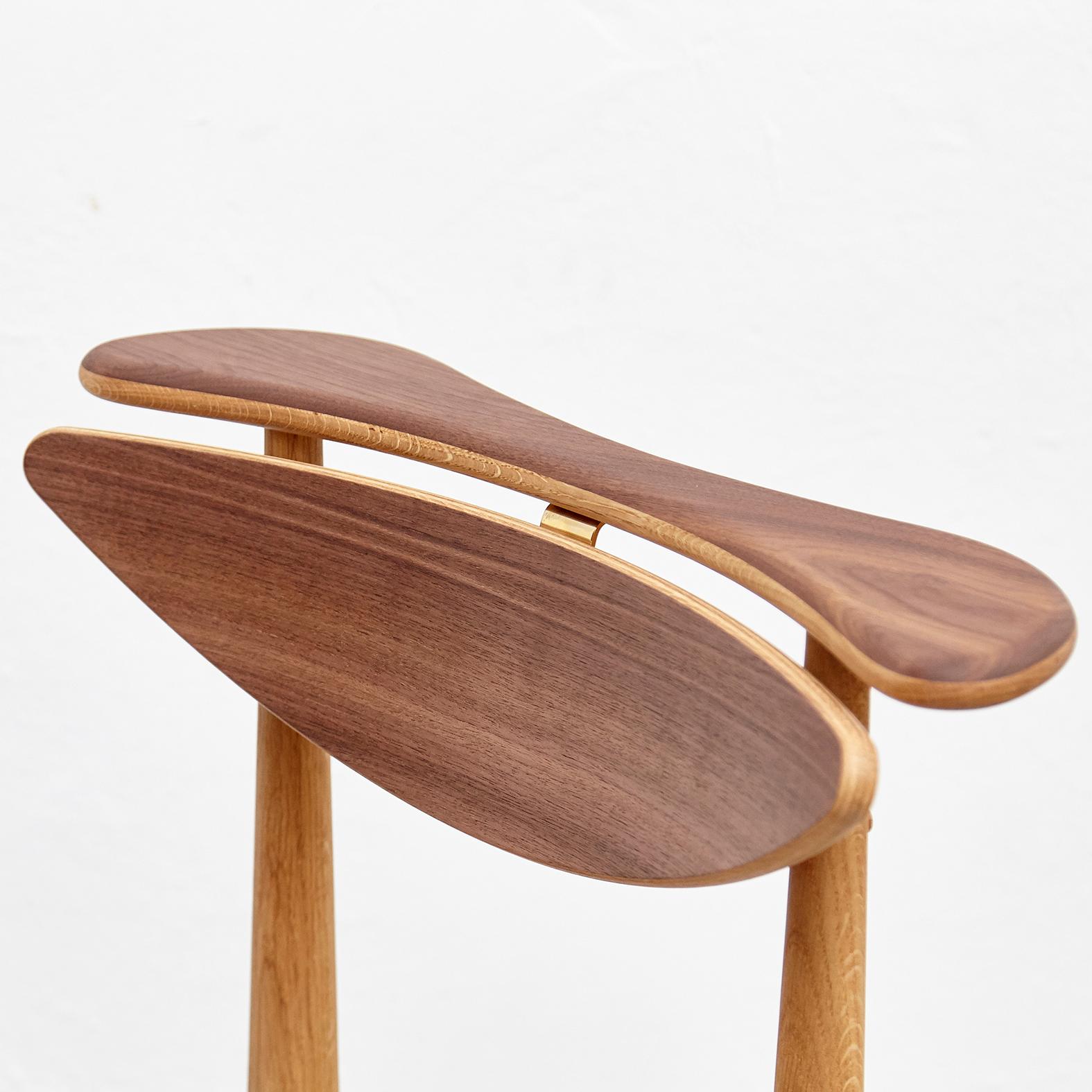 Finn Juhl Reading Chair Veneer Seat Wood For Sale 4