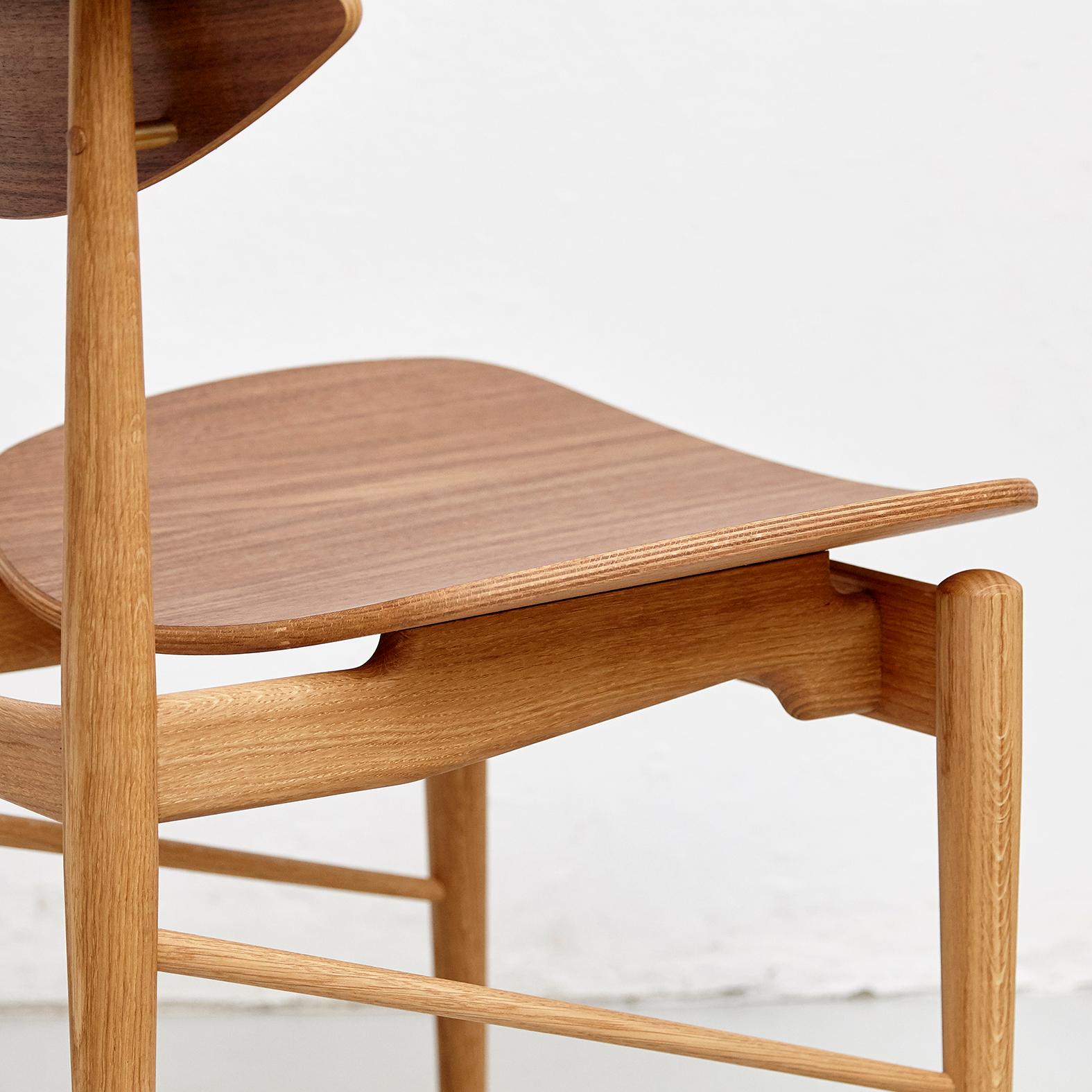 Finn Juhl Reading Chair Veneer Seat Wood For Sale 6