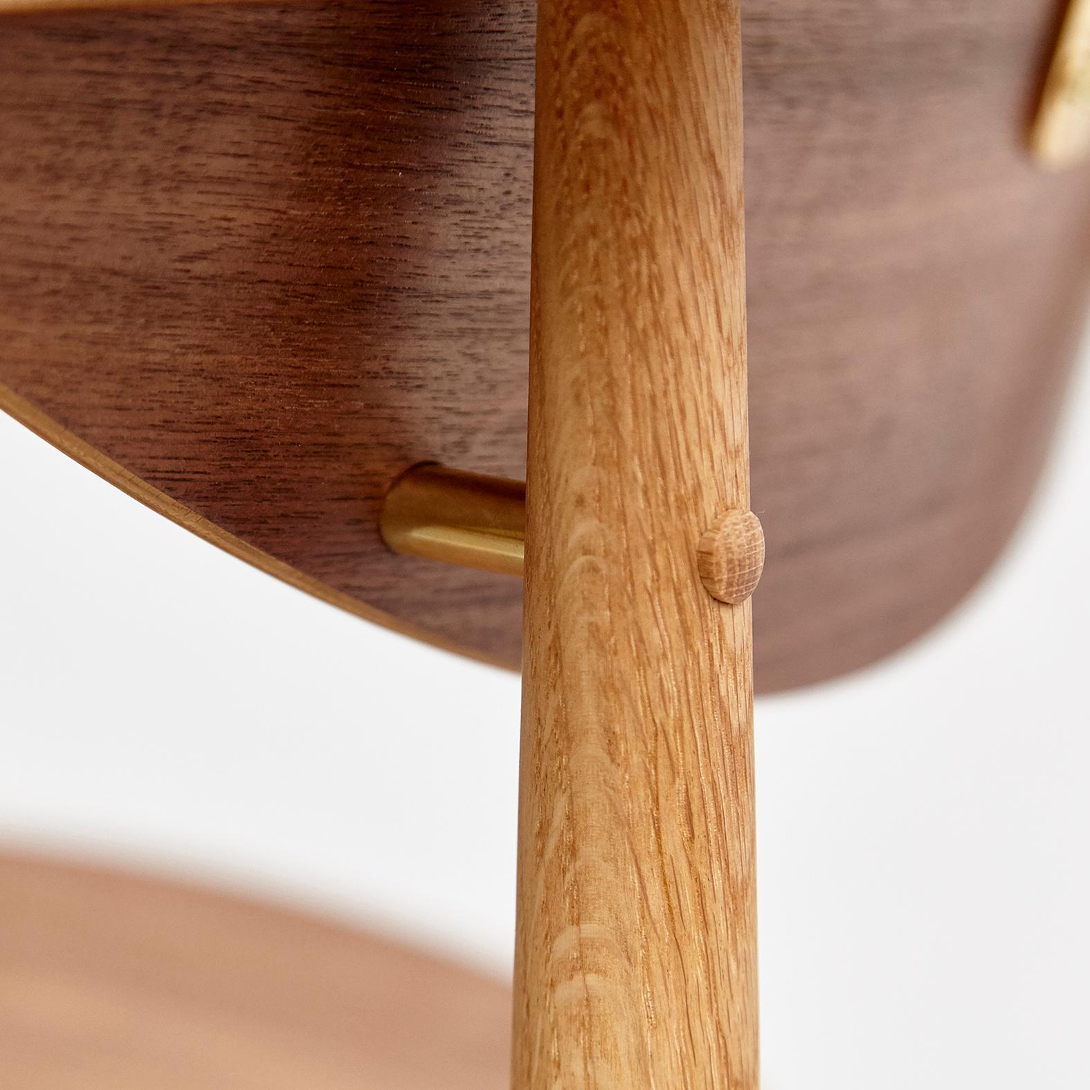Finn Juhl Reading Chair Veneer Seat Wood For Sale 8