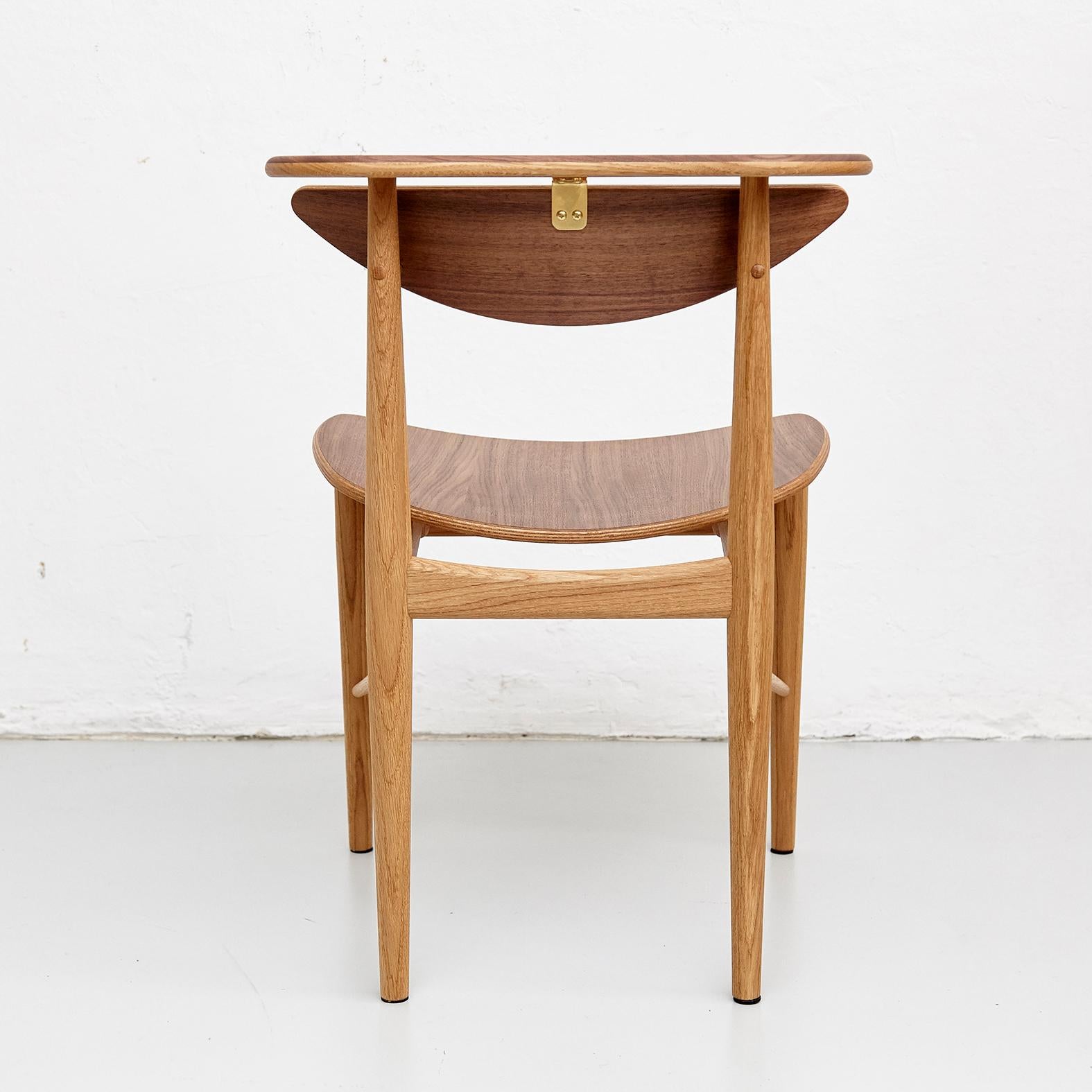 Danish Finn Juhl Reading Chair Veneer Seat Wood