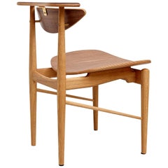 Finn Juhl Reading Chair Veneer Seat Wood