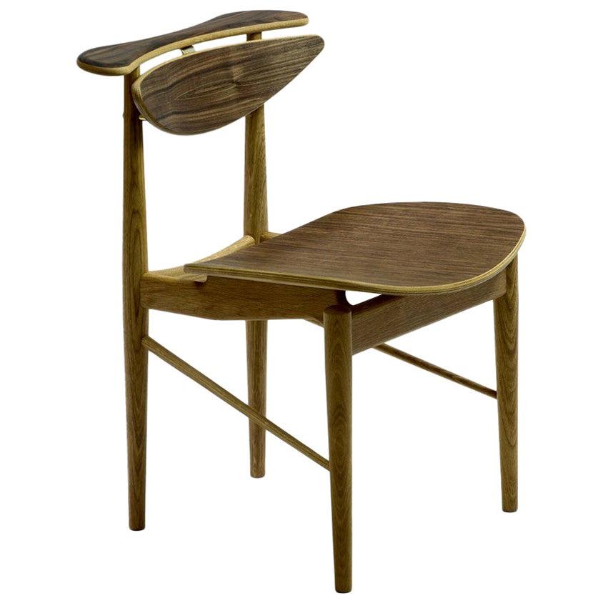 Finn Juhl Reading Chair Veneer Seat Wood For Sale at 1stDibs