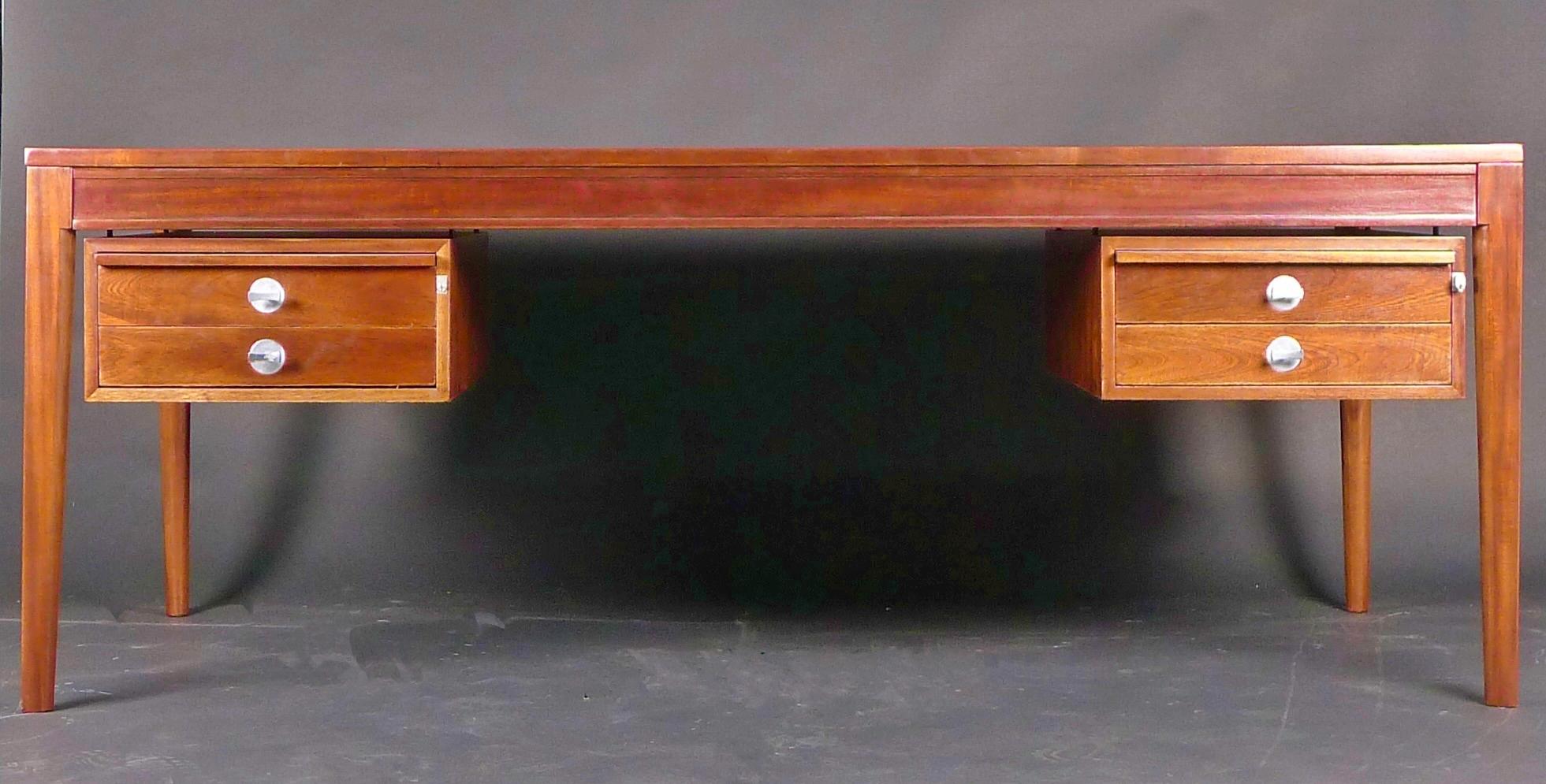 Finn Juhl „Diplomat“-Schreibtisch aus Rosenholz, France & Son, Dänemark 1960er Jahre (Dänisch)