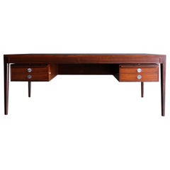 Finn Juhl Rosewood " Diplomat " Desk for France & Son, circa 1965