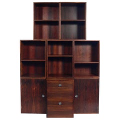 Sistema modular de estanterías Finn Juhl de palisandro