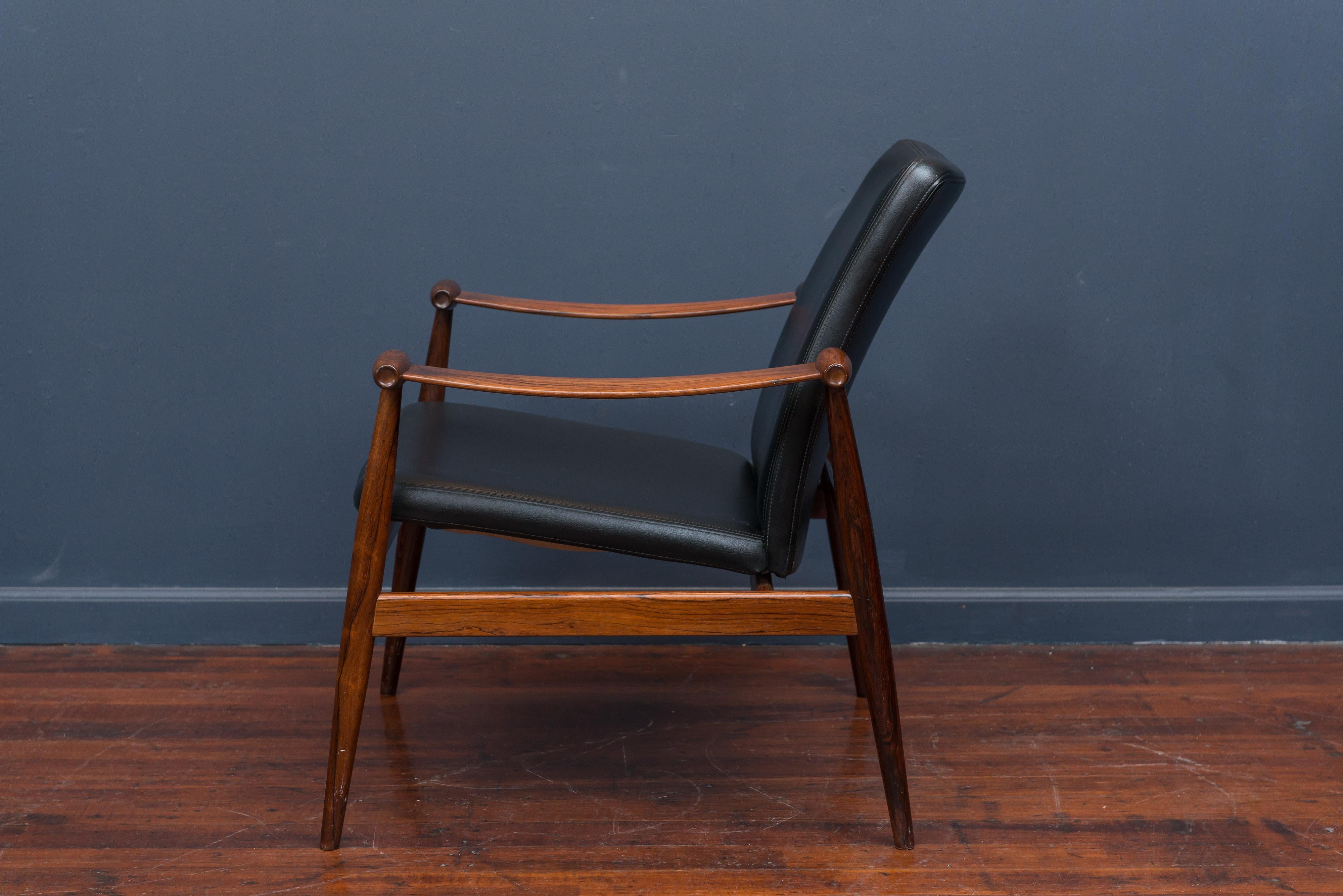 Mid-20th Century Finn Juhl Rosewood Spade Chair Model FD133