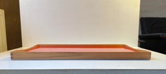 Finn Juhl Serving Tray in Teak and Red/Black Formica