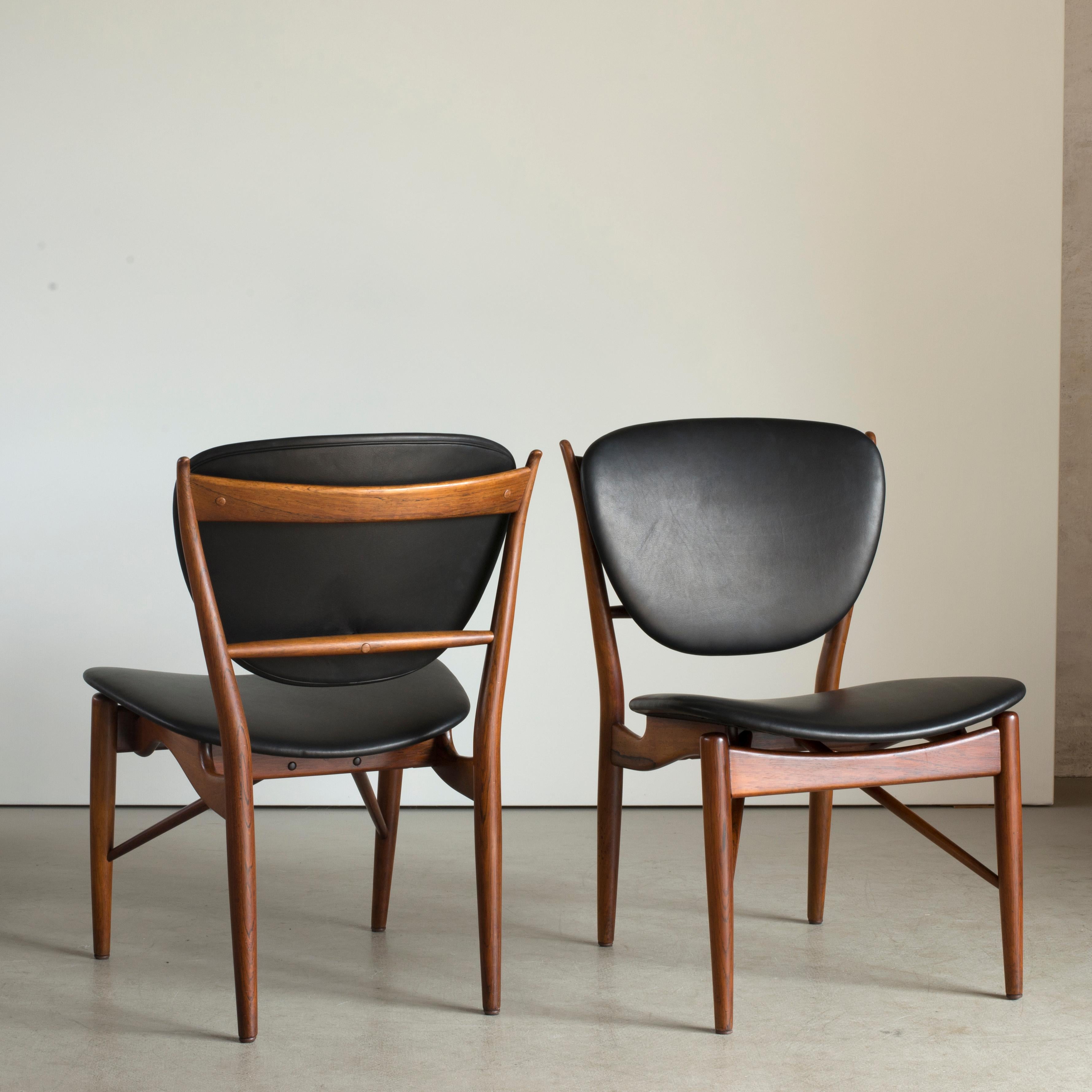 20th Century Finn Juhl Set of Six Chairs for Niels Vodder
