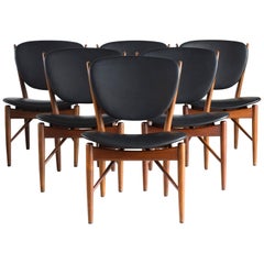 Finn Juhl Set of Six Chairs for Niels Vodder