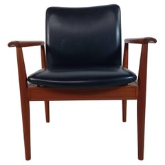 Finn Juhl Set of Two Fully Restored Armchairs Including Custom Upholstery Cado