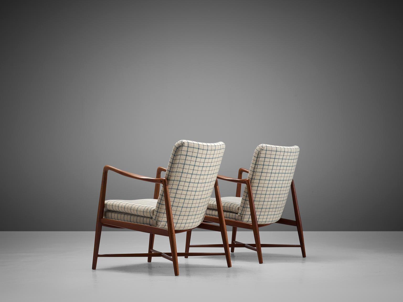 Scandinavian Modern Finn Juhl Set of 'Westermanns' Fireplace Chairs in Teak
