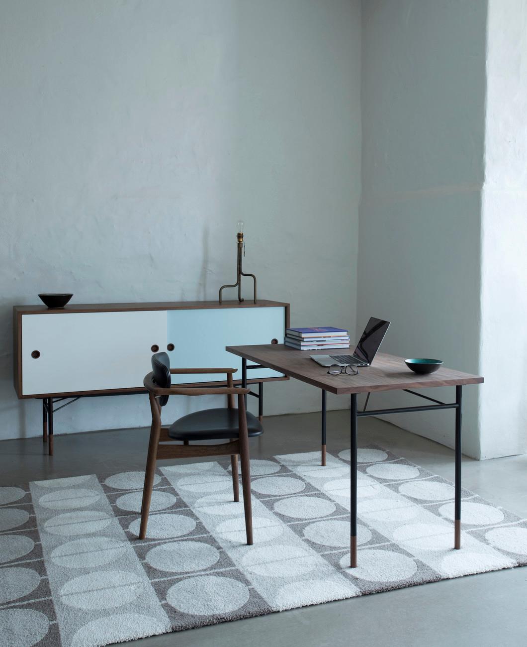 Finn Juhl Sideboard in Wood and Cold Colors Whit Unit Tray 3