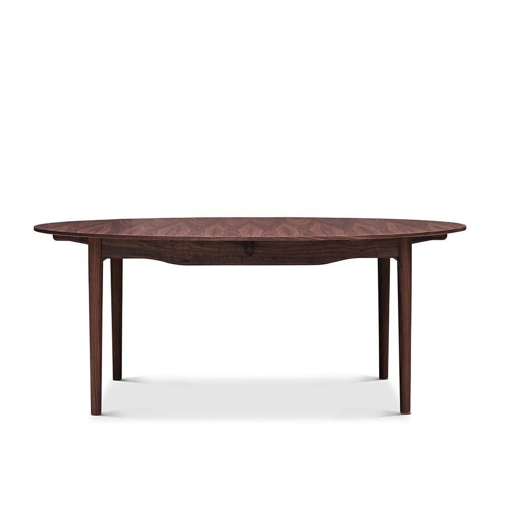 Table designed by Finn Juhl in 1948, relaunched in 2021.
Manufactured by House of Finn Juhl in Denmark.

Since 2014, House of Finn Juhl has been manufacturing Finn Juhl's exclusive Silver Table from 1948. The table, which comes both with and