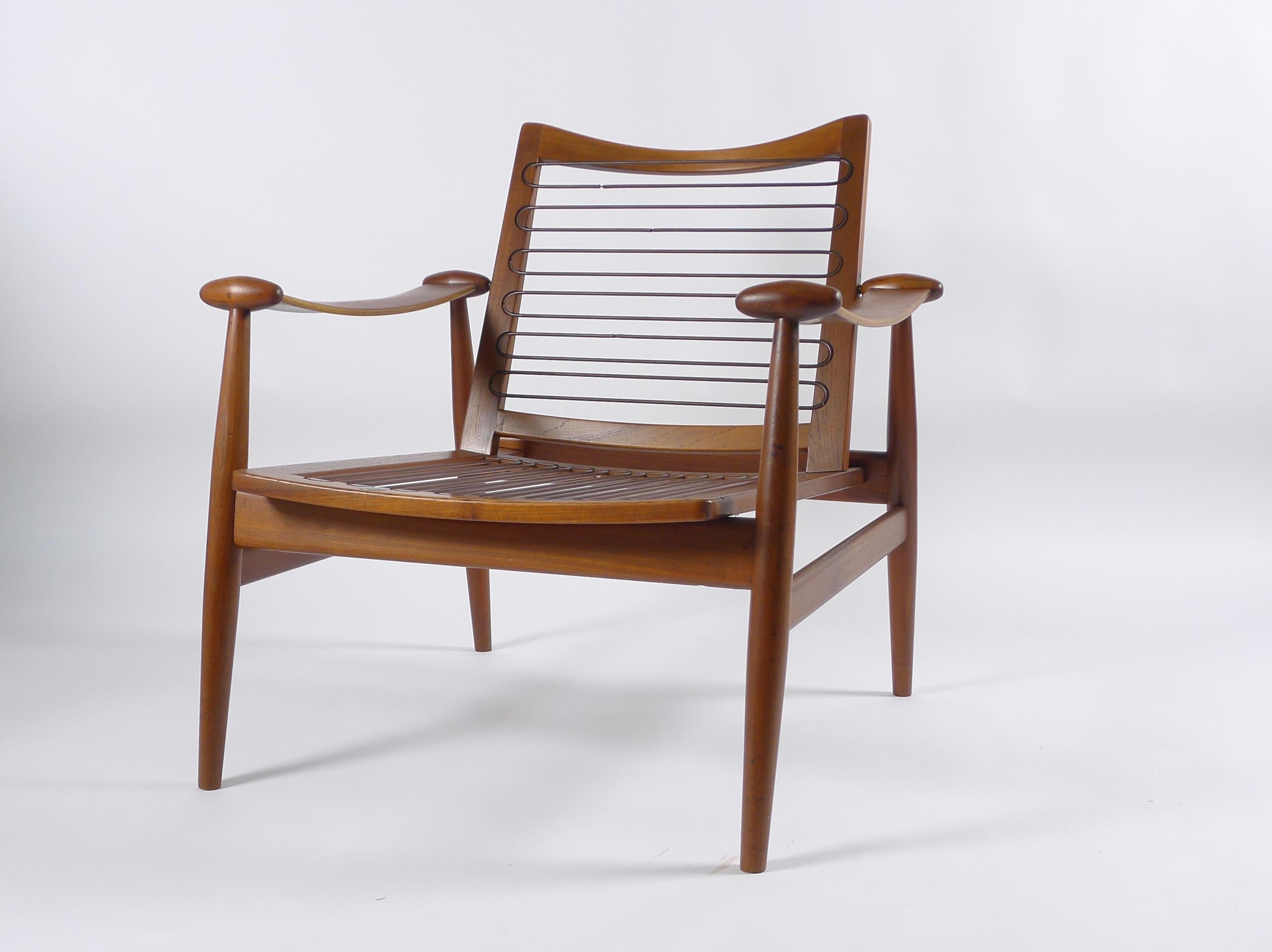 Finn Juhl Spade Chair, Model Fd133, 1950s, Produced by France & Son, with Label 4