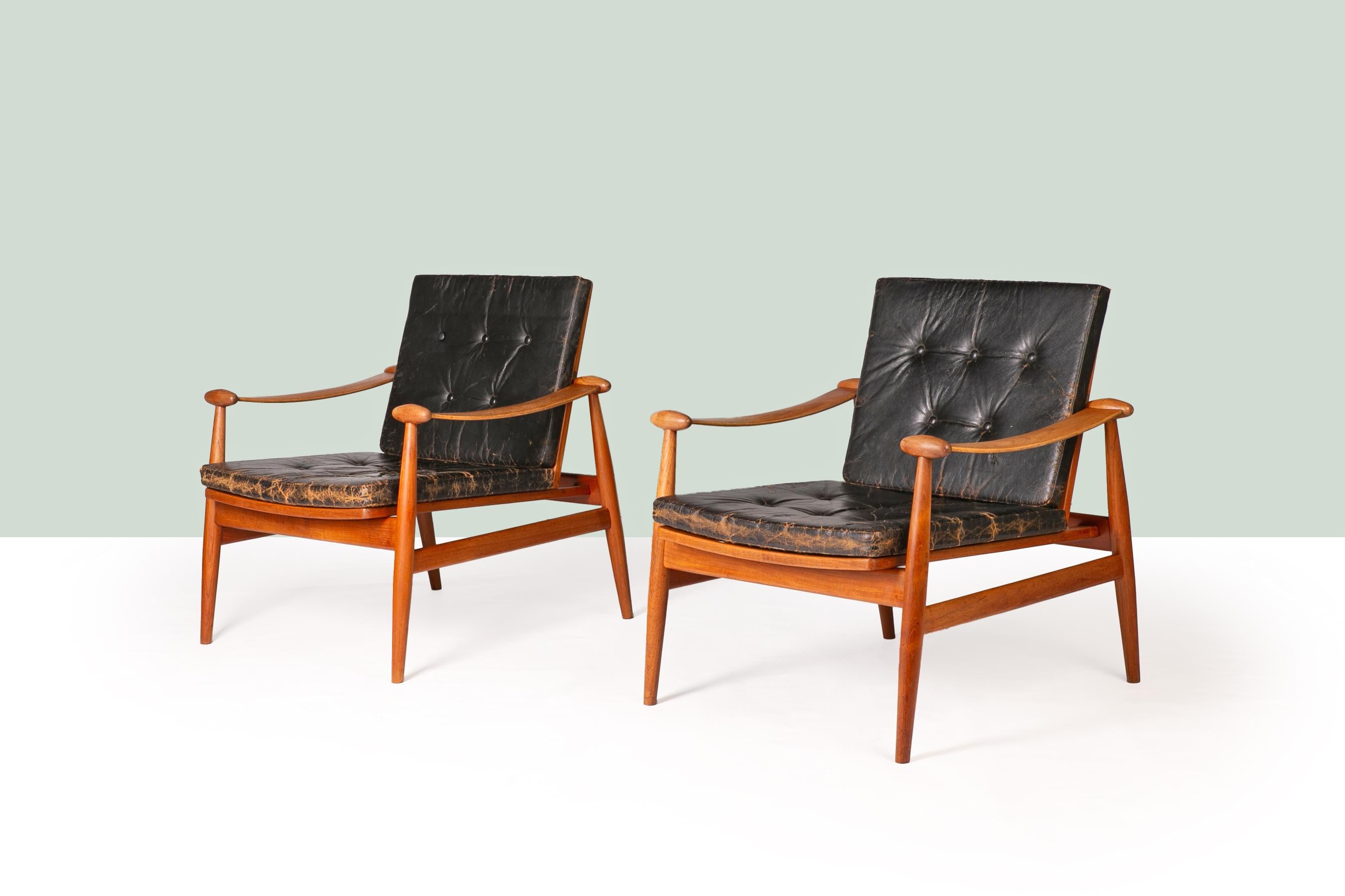 Mid-Century moderno Sedie Finn Juhls Spade in vendita