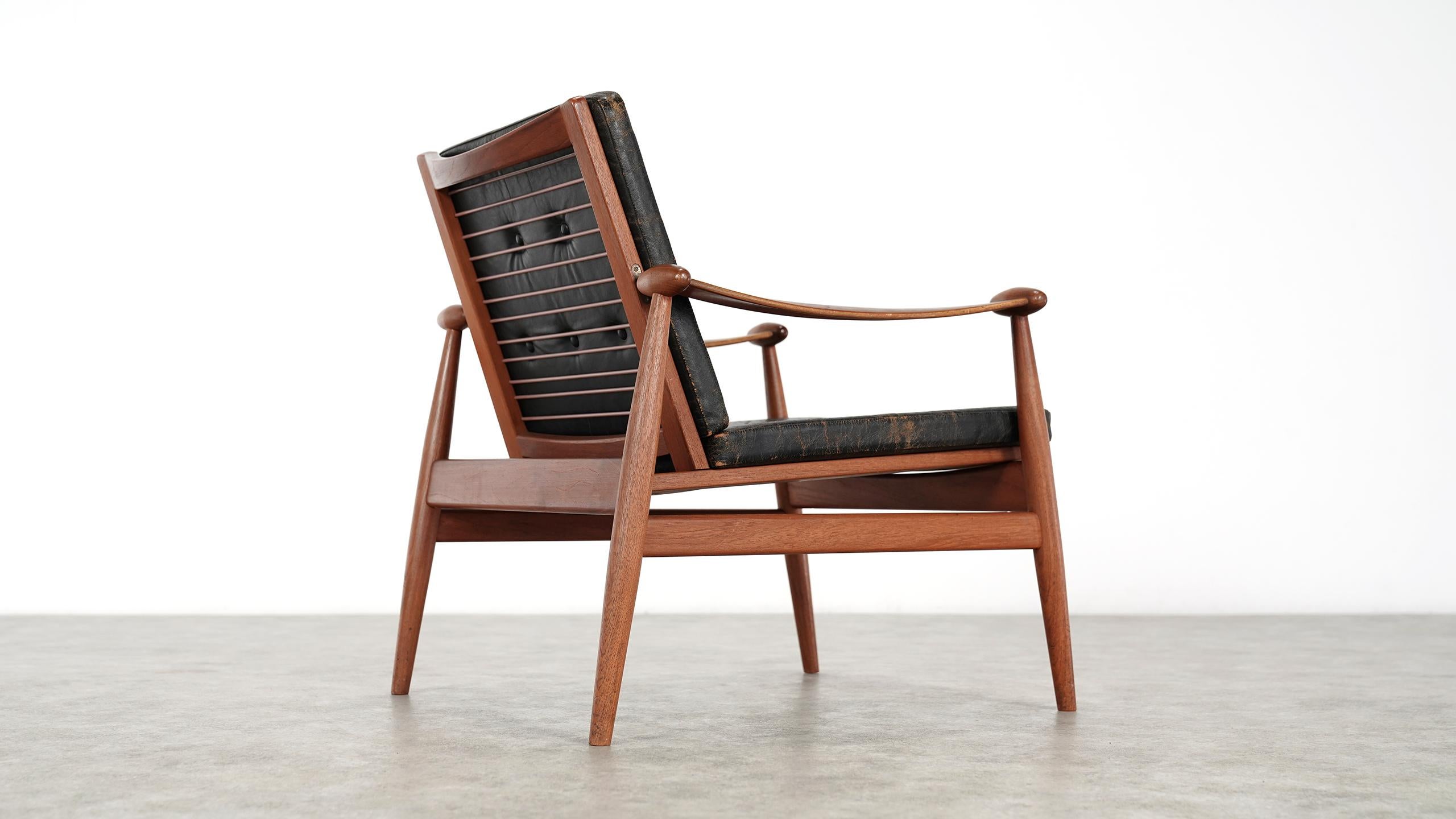 Finn Juhl, Spade Teak Lounge Chair, 1953 by France & Daverkosen, Denmark 10