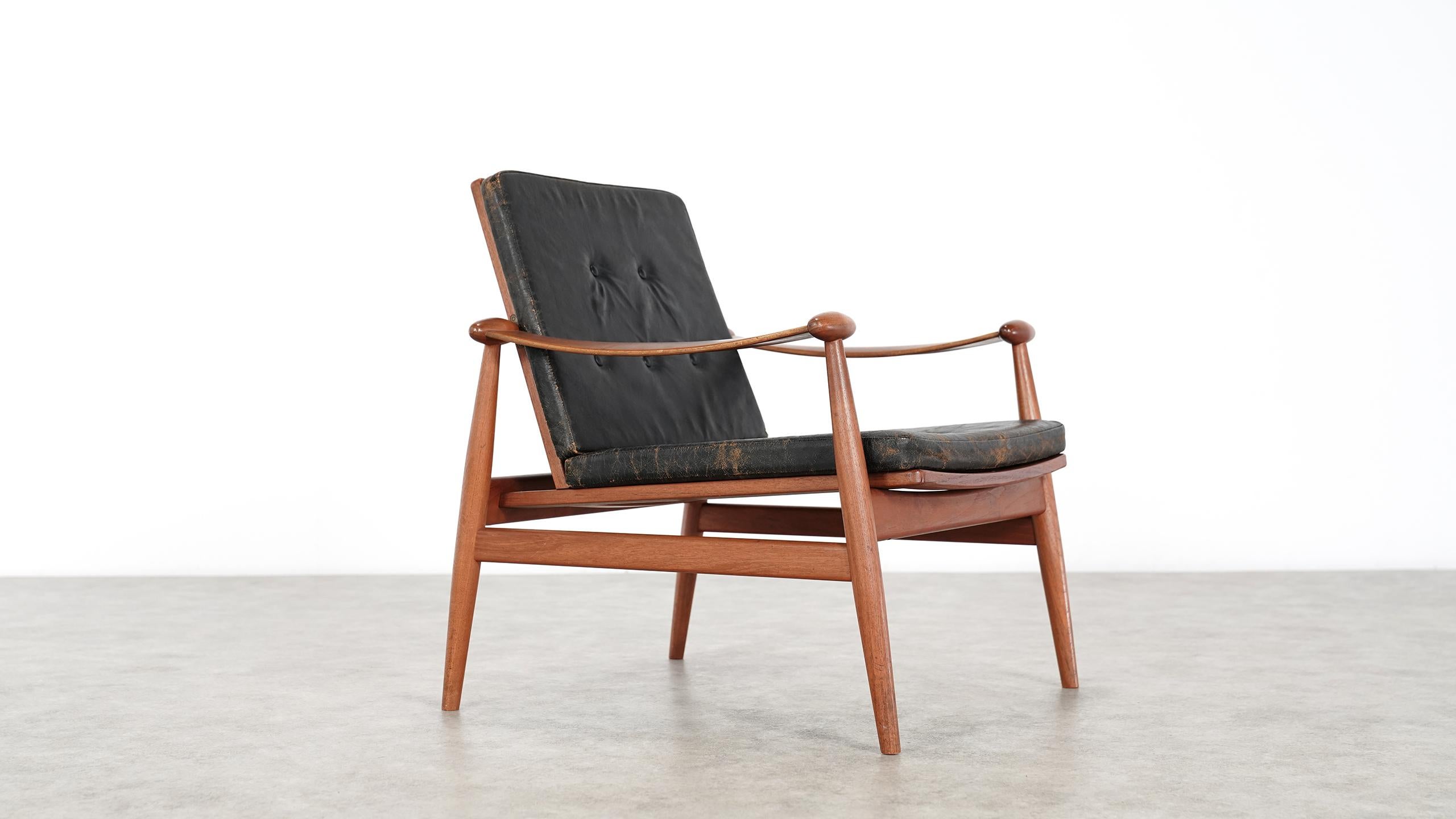 Finn Juhl, Spade Teak Lounge Chair, 1953 by France & Daverkosen, Denmark 12