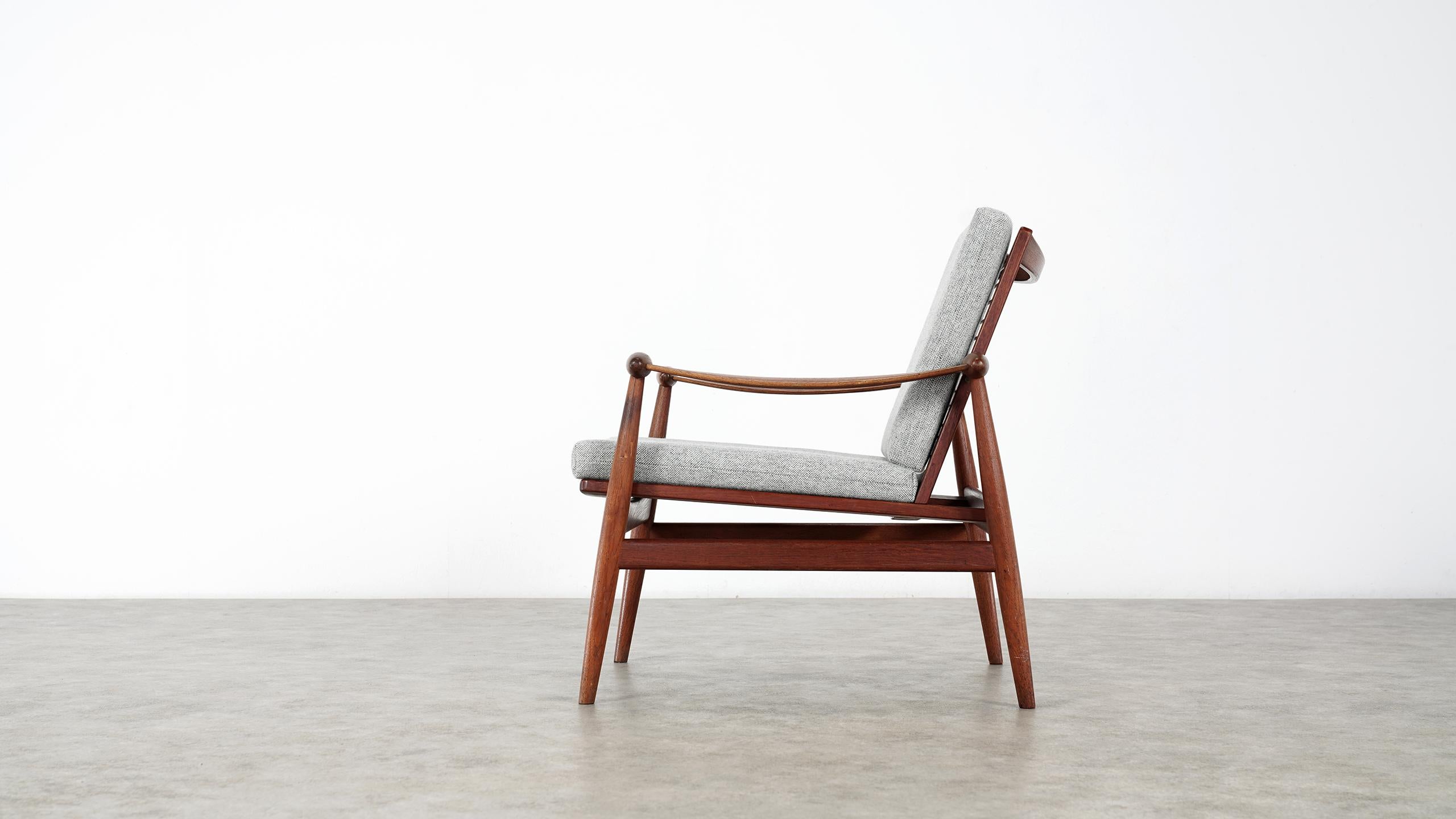 Mid-20th Century Finn Juhl, Spade Teak Lounge Chair, 1953 by France & Daverkosen, Denmark