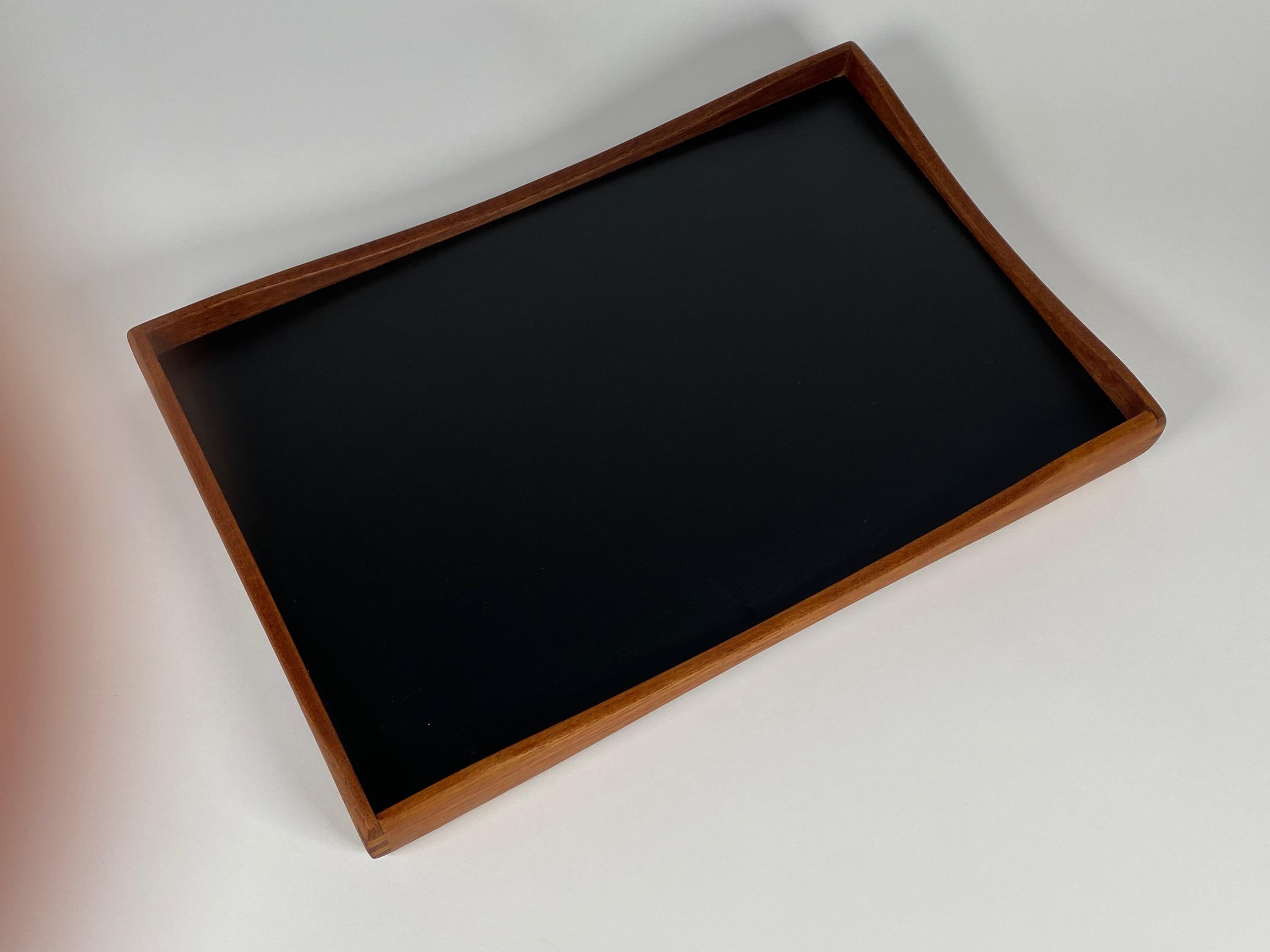 Finn Juhl Style Double Sided Tray in Teak & Laminate 1