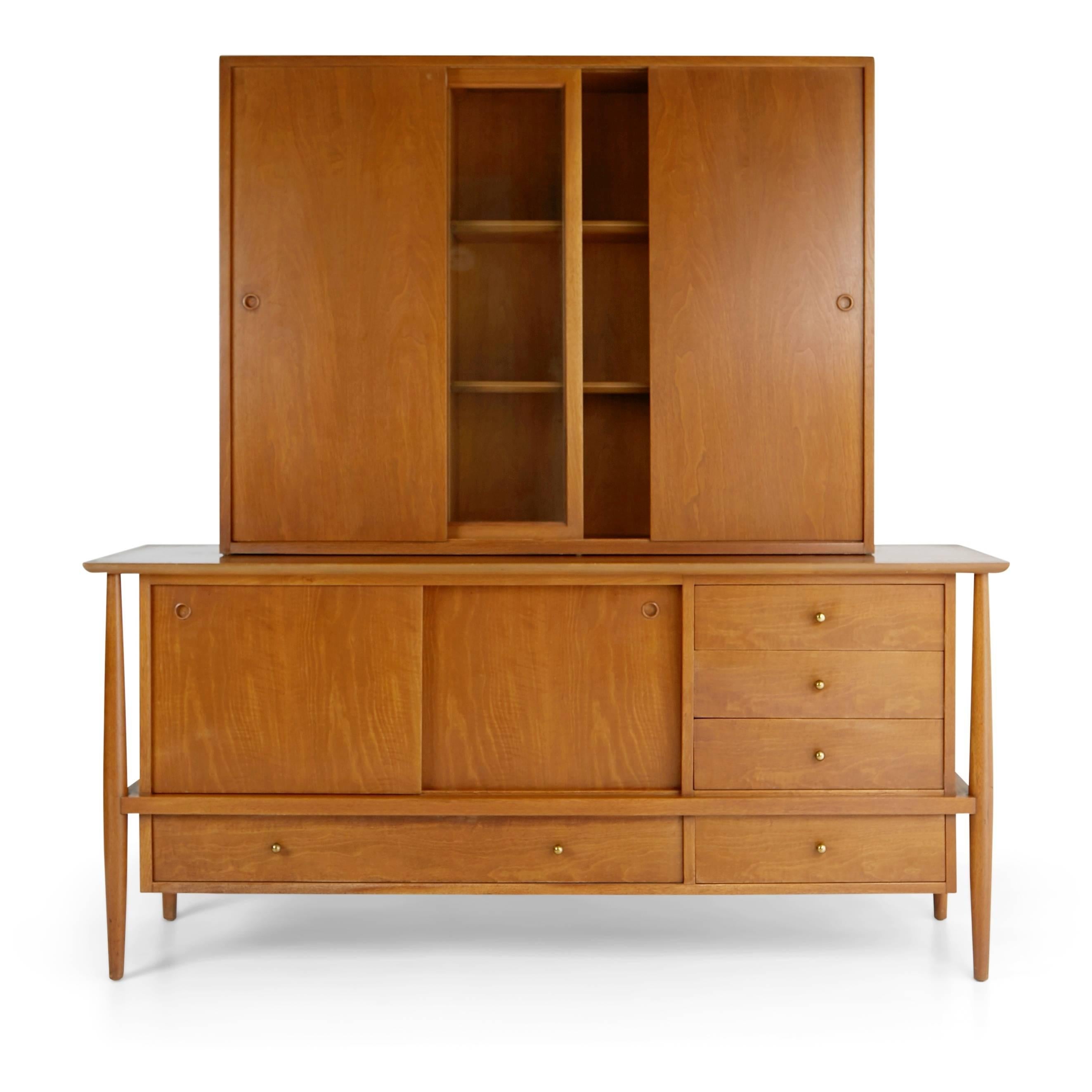 mid century modern hutch