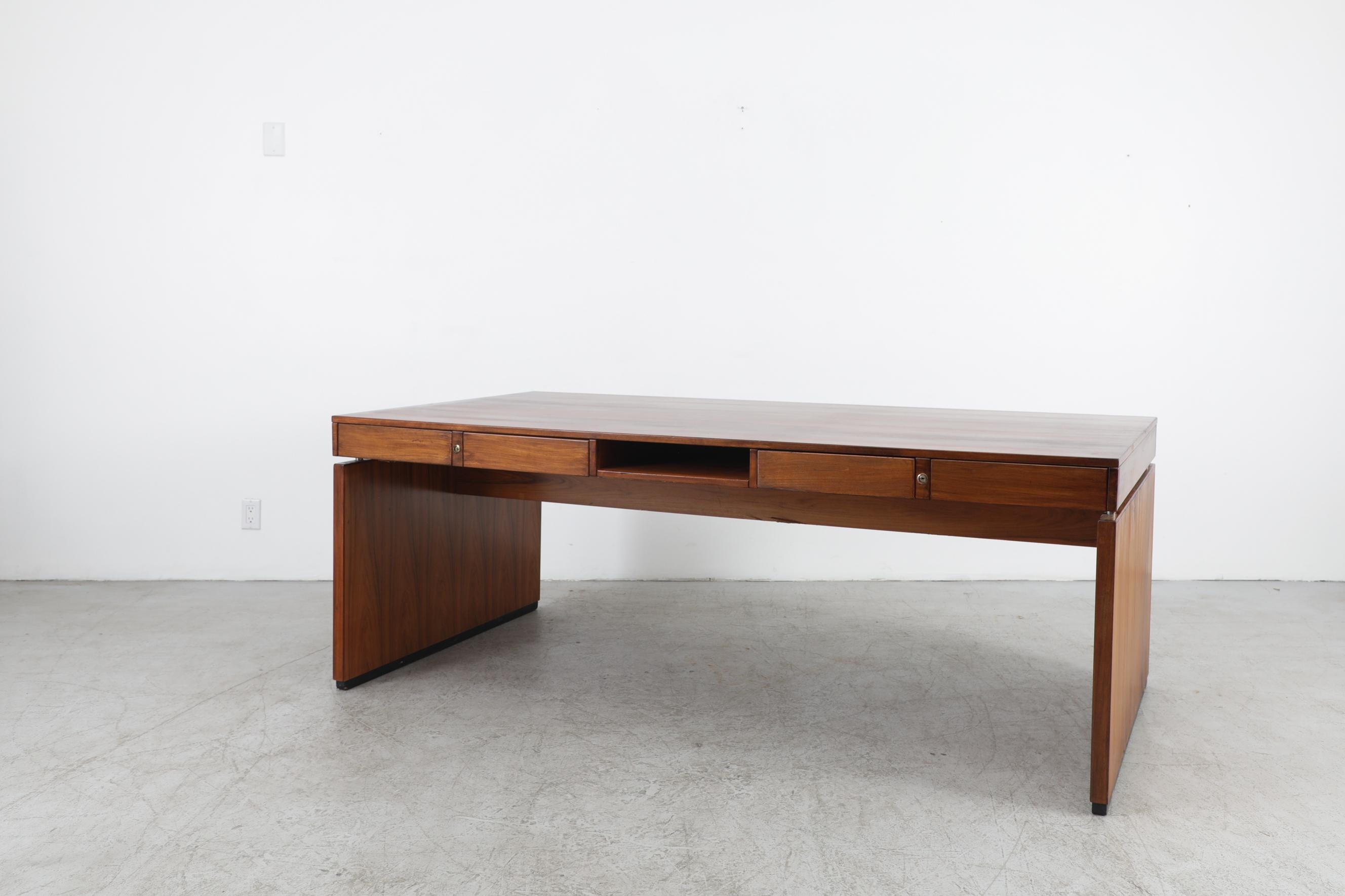Mid-Century Modern Finn Juhl Style Rosewood Executive Desk
