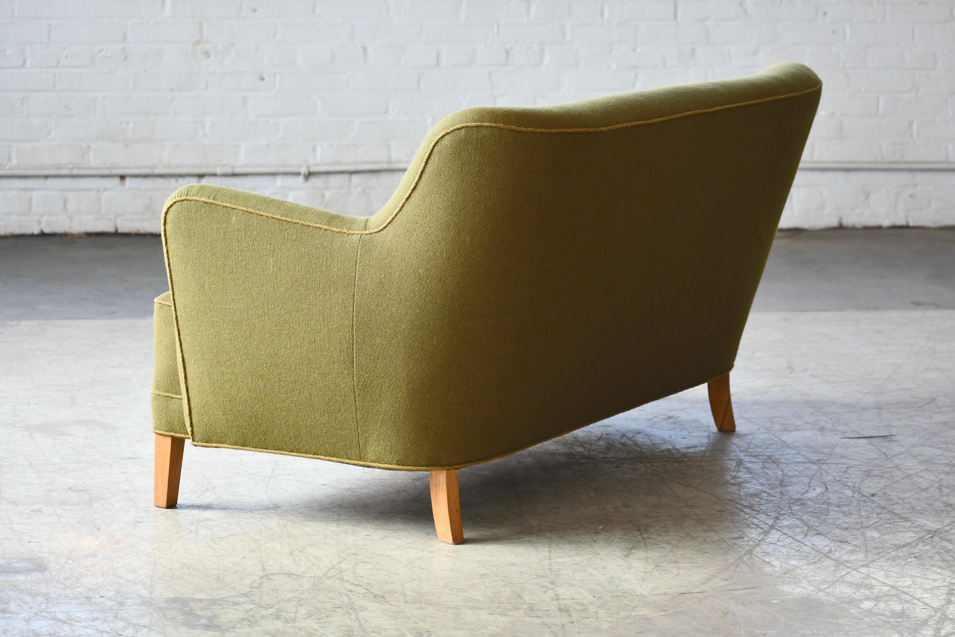 Finn Juhl Style Sofa or Loveseat by Slagelse Mobelvaerk, 1940s 2