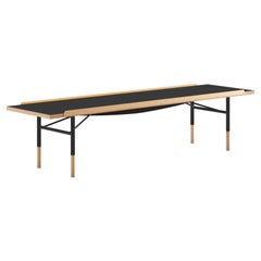 Finn Juhl Table Bench, Wood and Brass