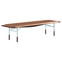 Finn Juhl Table Bench, Wood and Brass