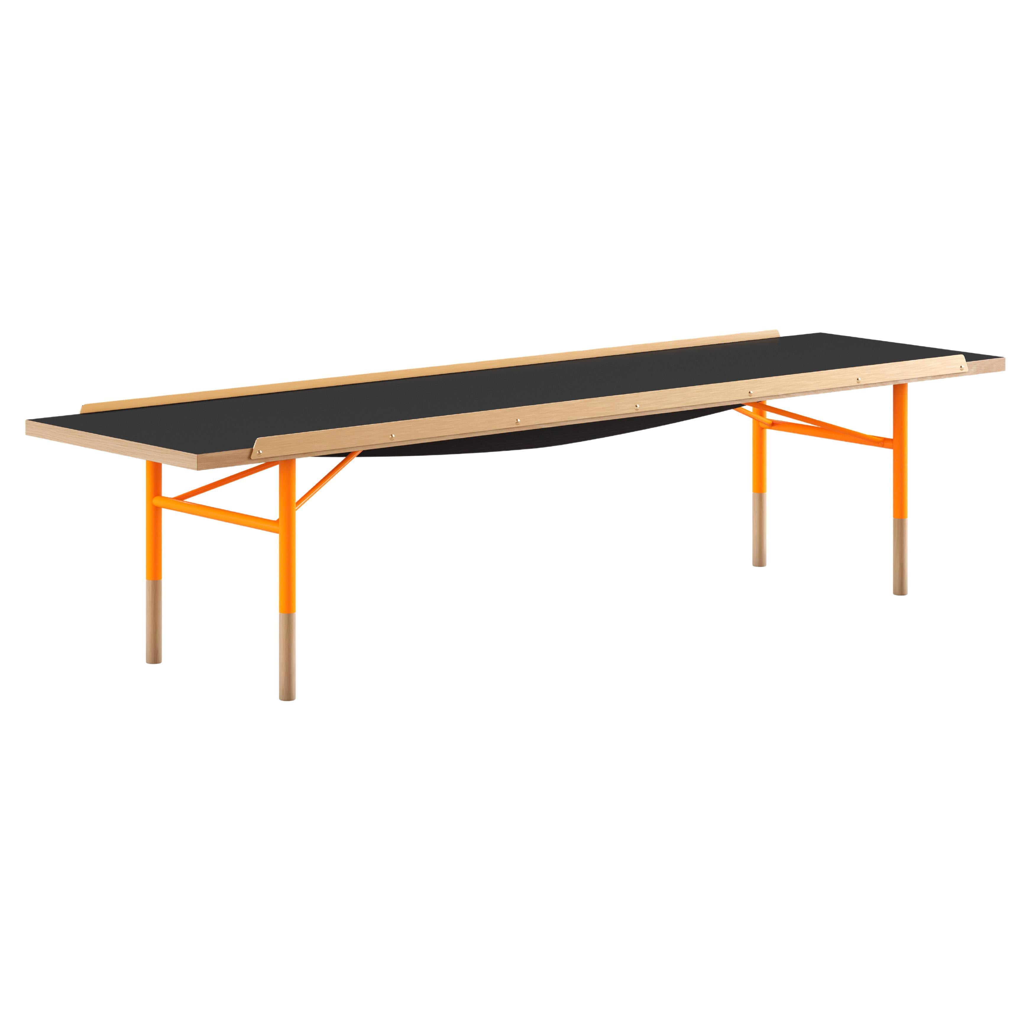 Finn Juhl Table Bench, Wood and Brass