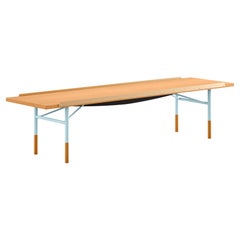 Finn Juhl Table Bench, Wood and Brass