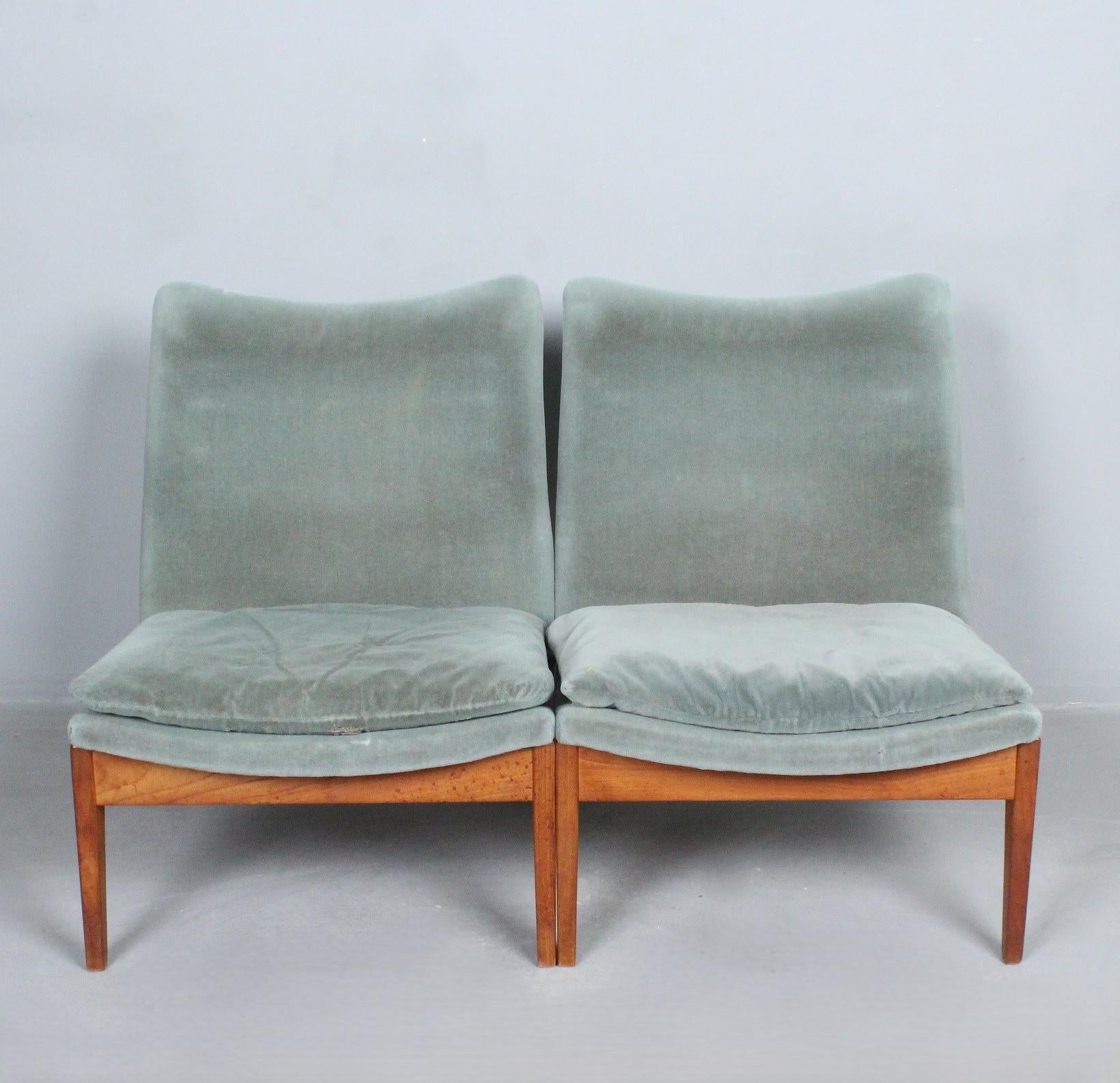 Swedish Finn Juhl armchair model FD 112  France & Søn Sweden 1960 For Sale