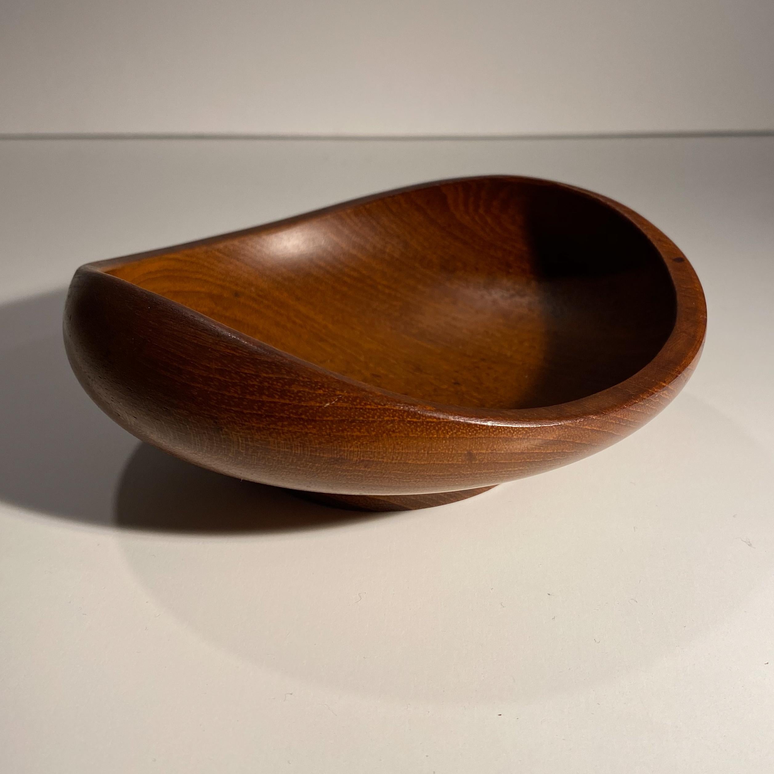 Mid-Century Modern Finn Juhl Teak Bowl for Kay Bojesen