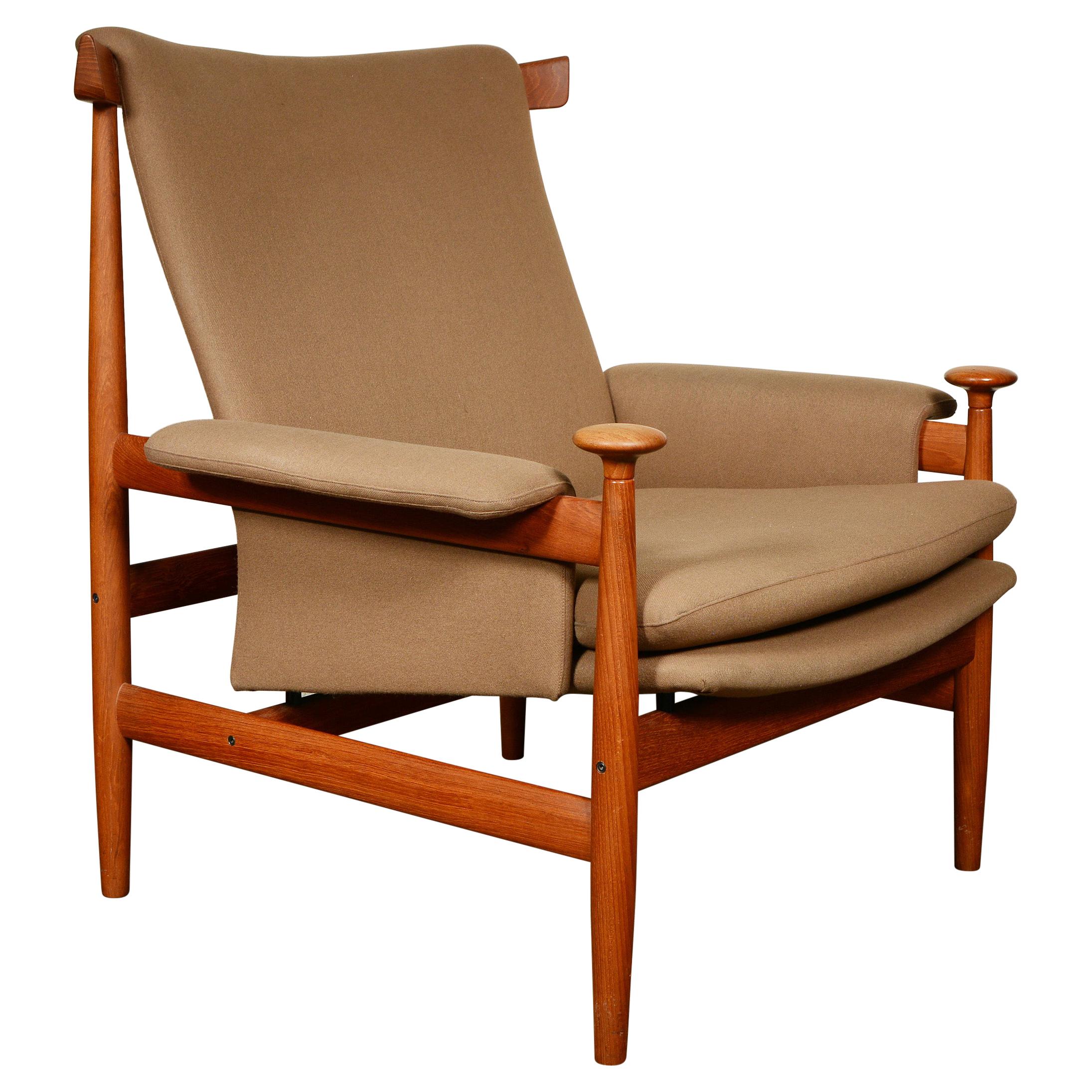 Finn Juhl Teak Bwana Lounge Chair for France and Son