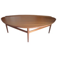 Vintage Finn Juhl, Teak Coffee Cocktail Table by Baker Label