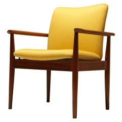 Finn Juhl Teak Diplomat Chair Model 209 by France & Sons Denmark Midcentury