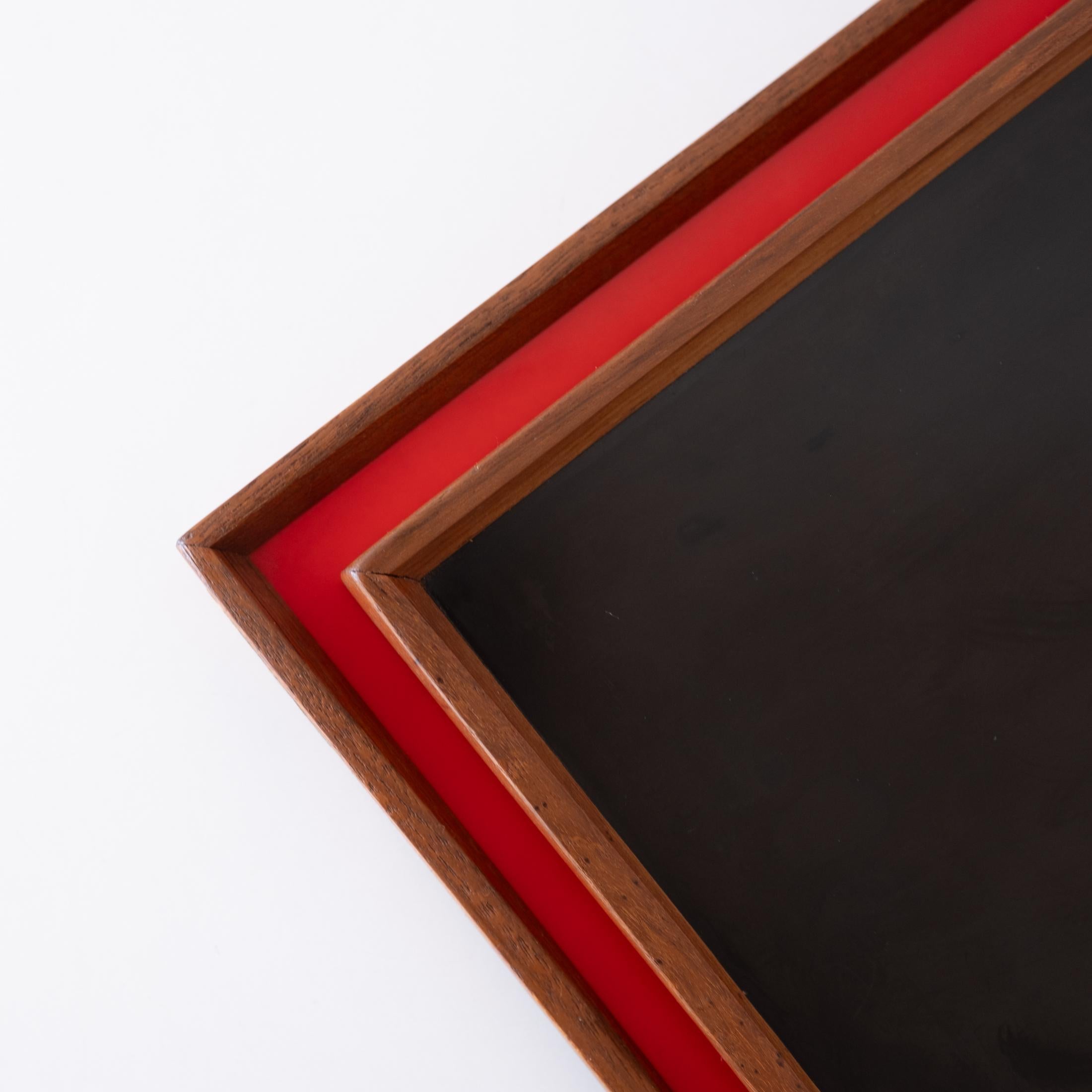 Bandejas de teca de Finn Juhl para Torben Orskov Dinamarca Años 50 en venta 3
